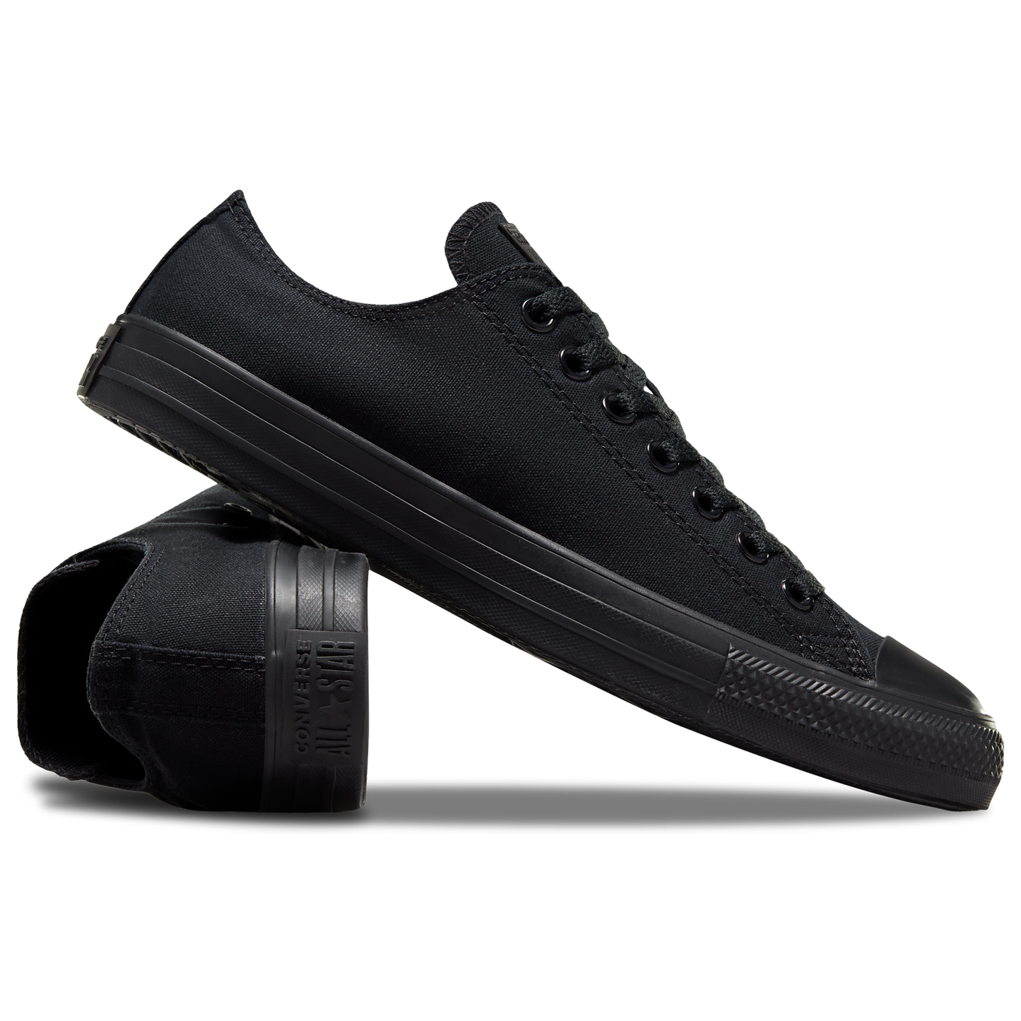 Converse All Star Low Top - Men's - Black Monochrome/Black/Black
