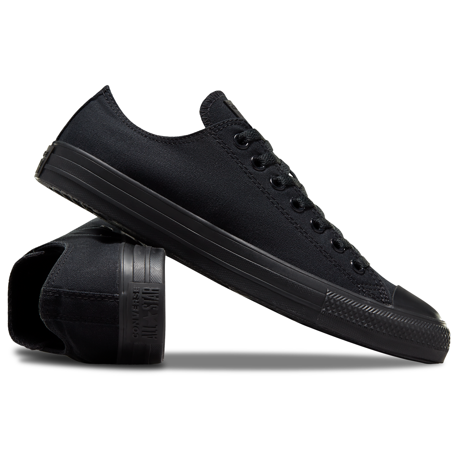 Converse All Star Low Top - Men's - Black Monochrome/Black/Black