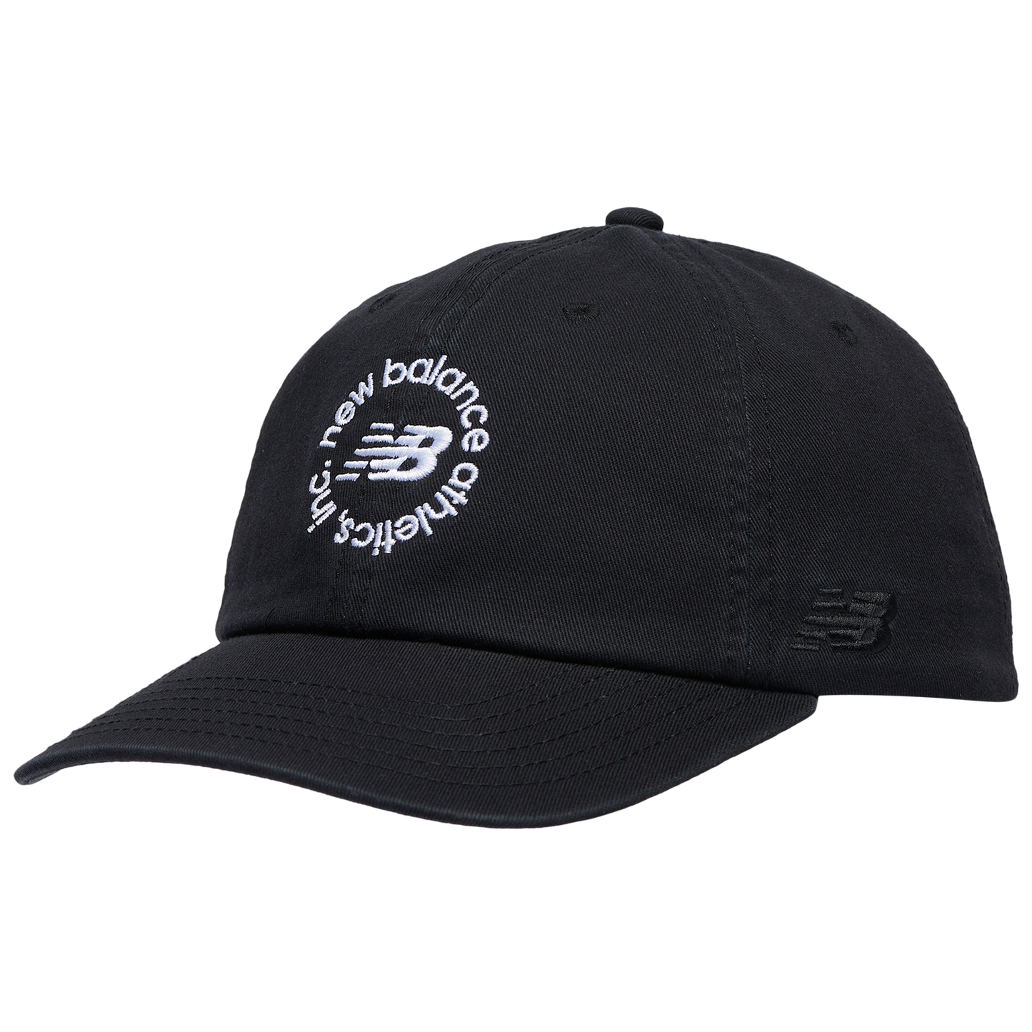 New Balance 6 Panel Circle Graphic Cap - Men's - Black/Black