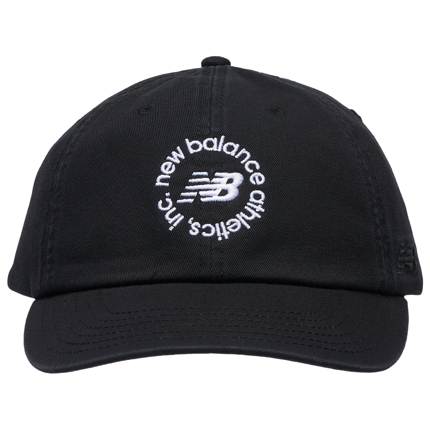 New Balance 6 Panel Circle Graphic Cap - Men's - Black/Black