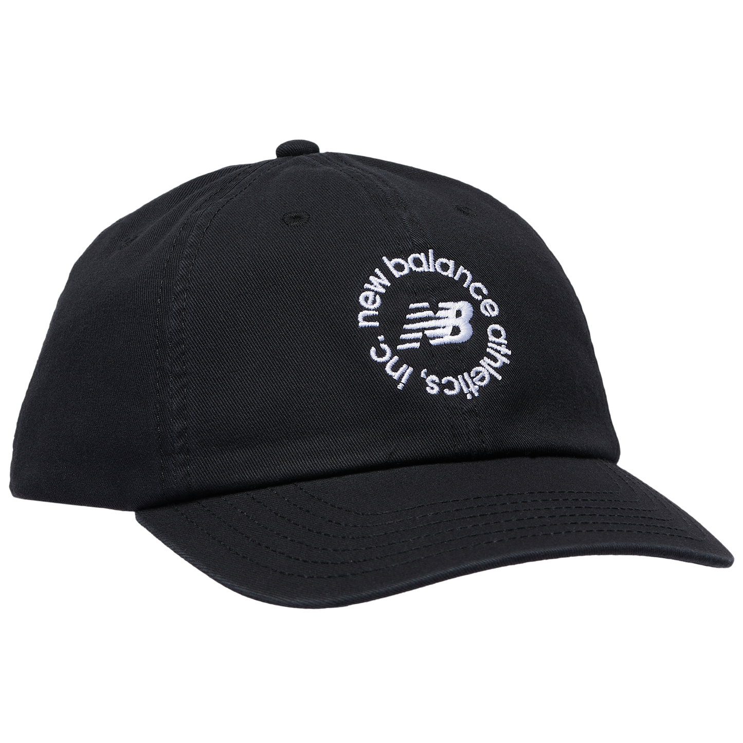 New Balance 6 Panel Circle Graphic Cap - Men's - Black/Black