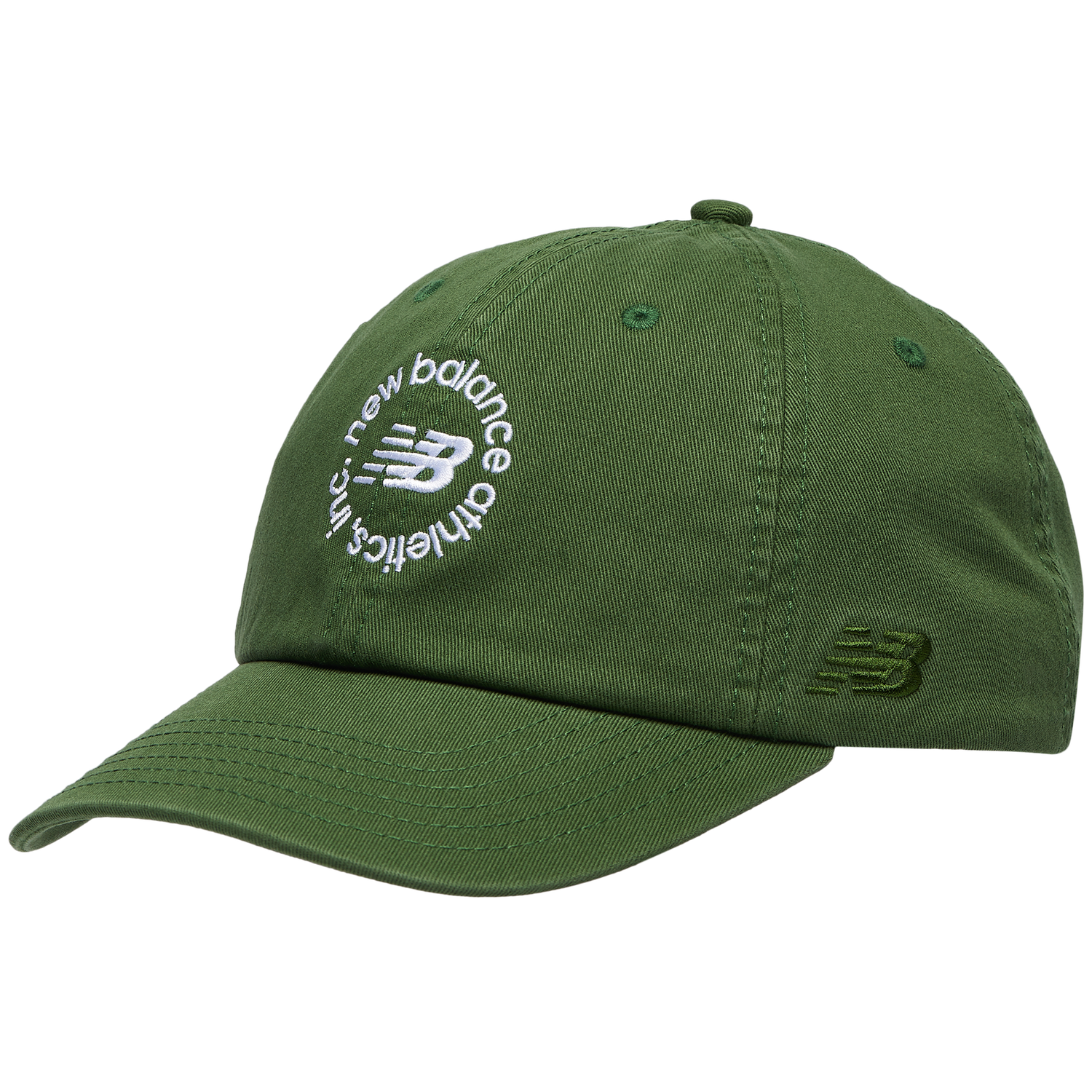 New Balance 6 Panel Circle Graphic Cap - Men's - Green/Green
