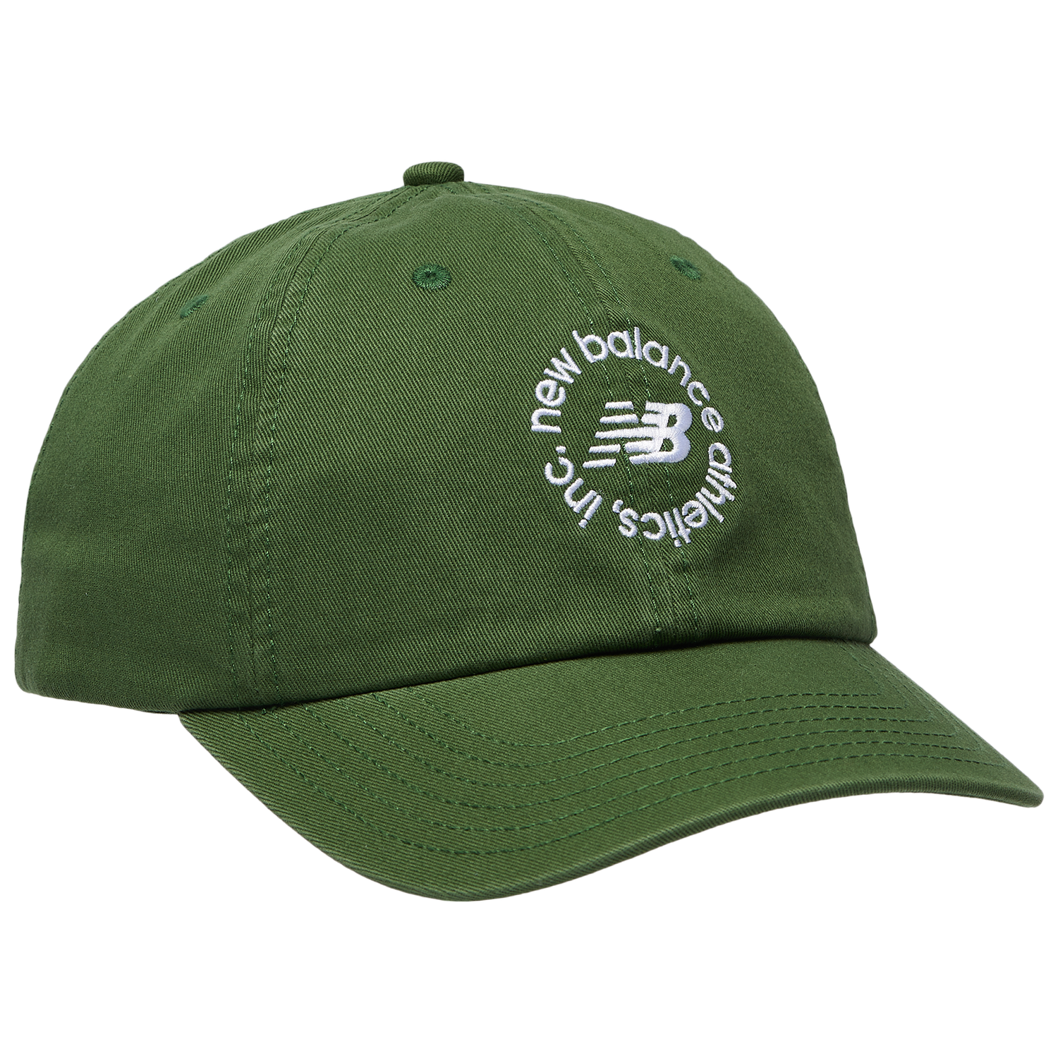 New Balance 6 Panel Circle Graphic Cap - Men's - Green/Green