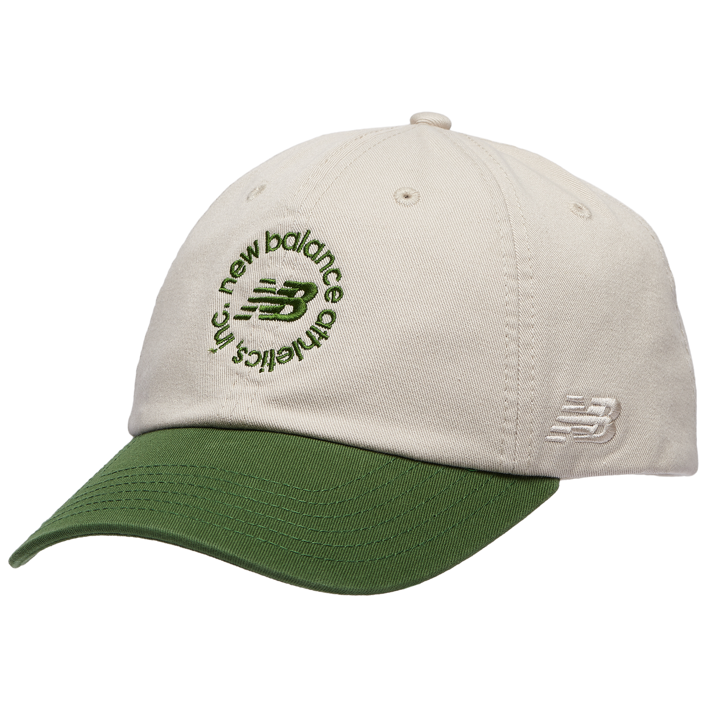 New Balance 6 Panel Circle Graphic Cap - Men's - Tan/Green