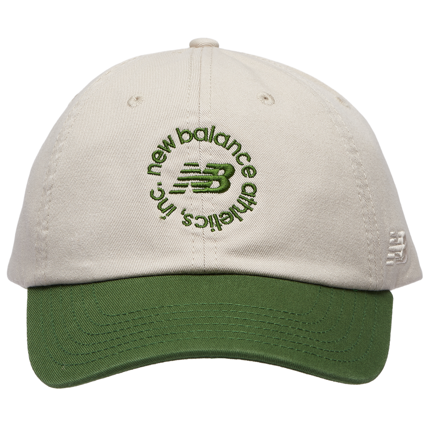New Balance 6 Panel Circle Graphic Cap - Men's - Tan/Green