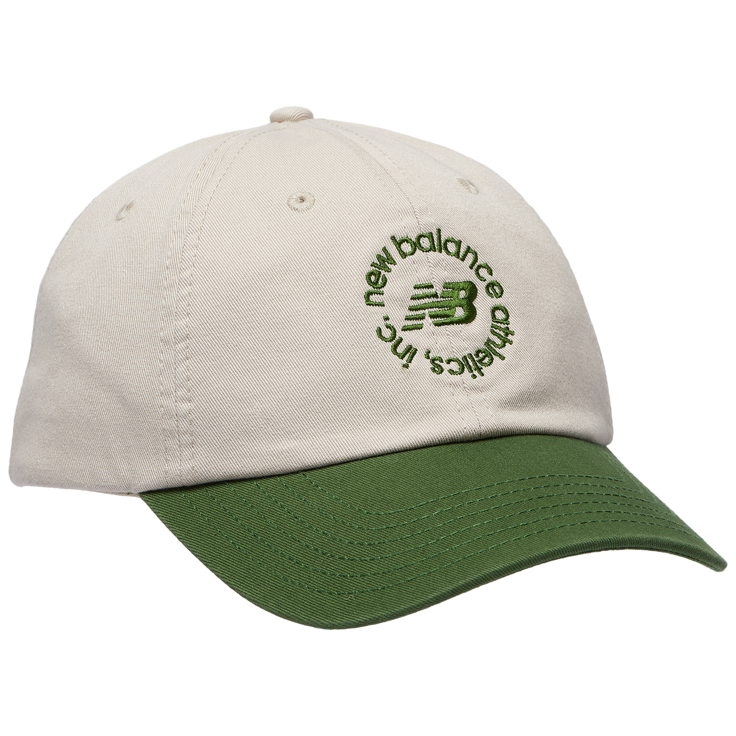 New Balance 6 Panel Circle Graphic Cap - Men's - Tan/Green