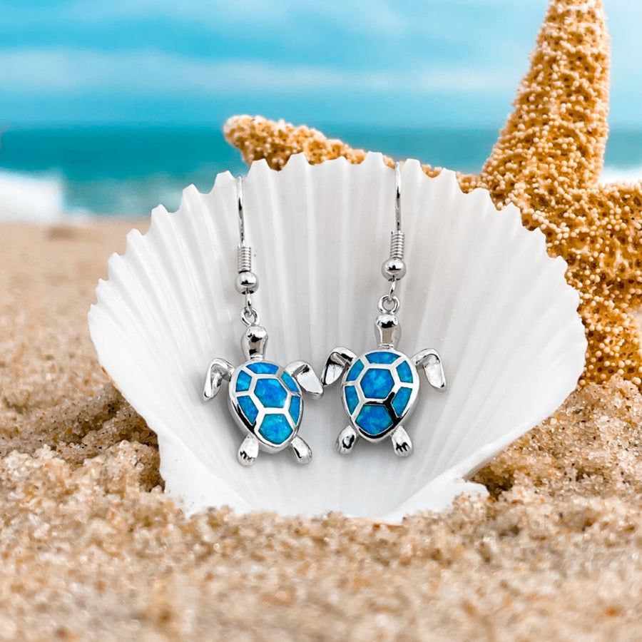 Opal Turtle Earrings - foto 2