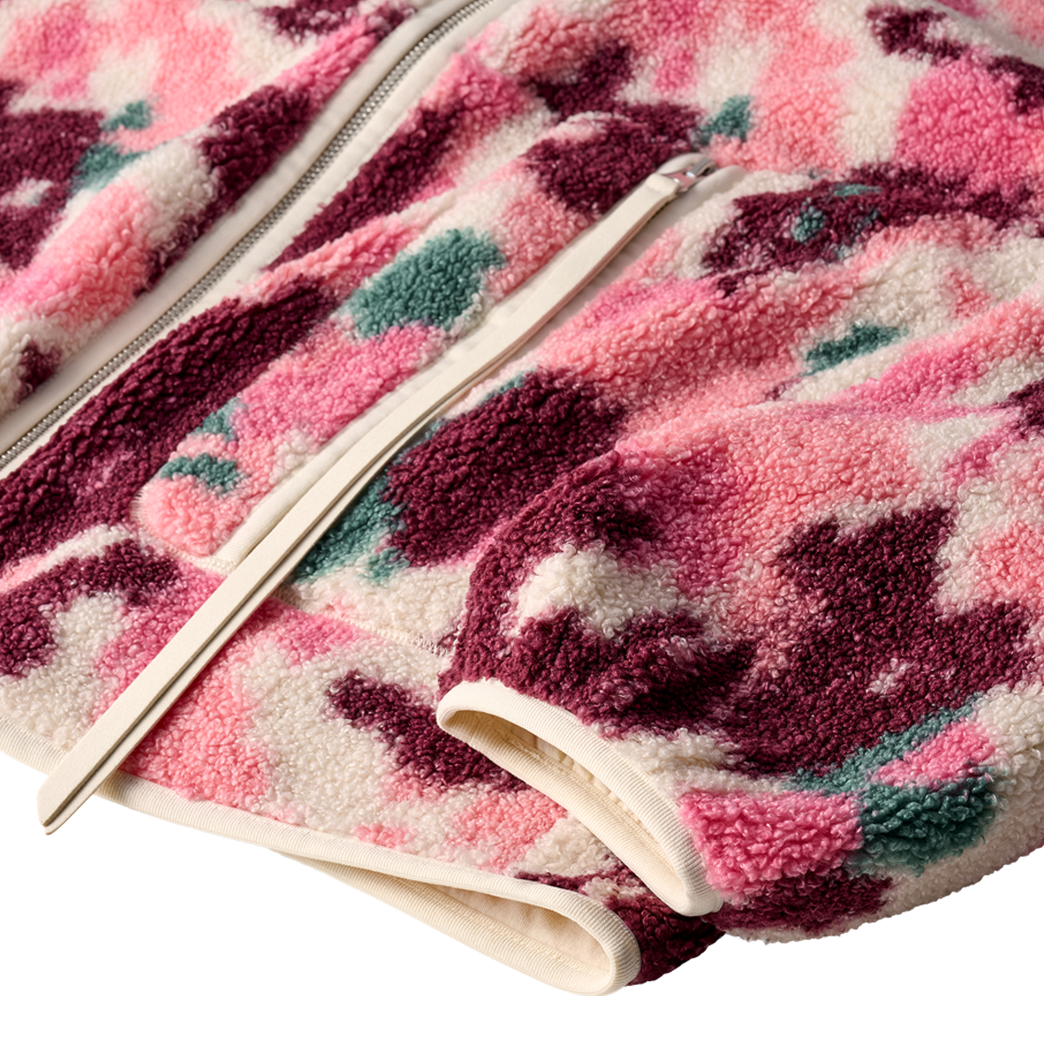 UGG Marlene Splatter Jacket - Women's - Arctic White/Pink