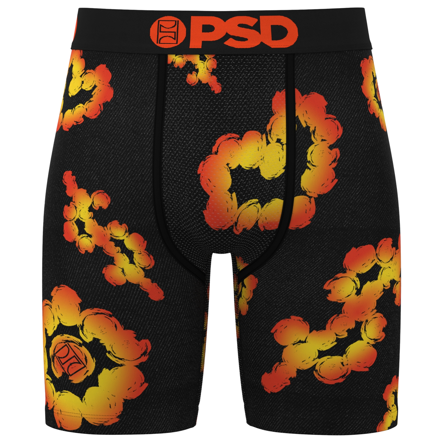 PSD Cloud Flares Underwear - Men's - Black/Orange