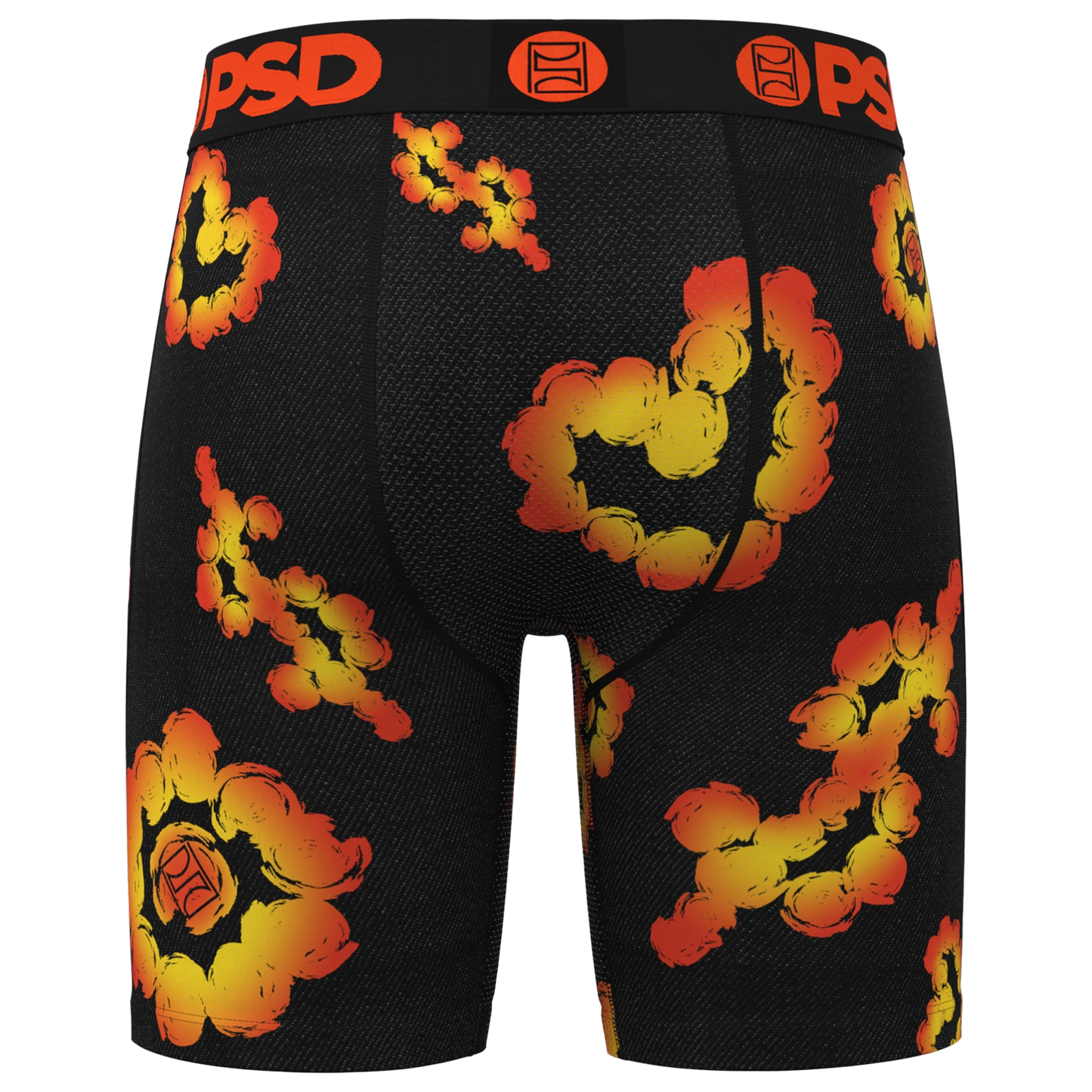 PSD Cloud Flares Underwear - Men's - Black/Orange