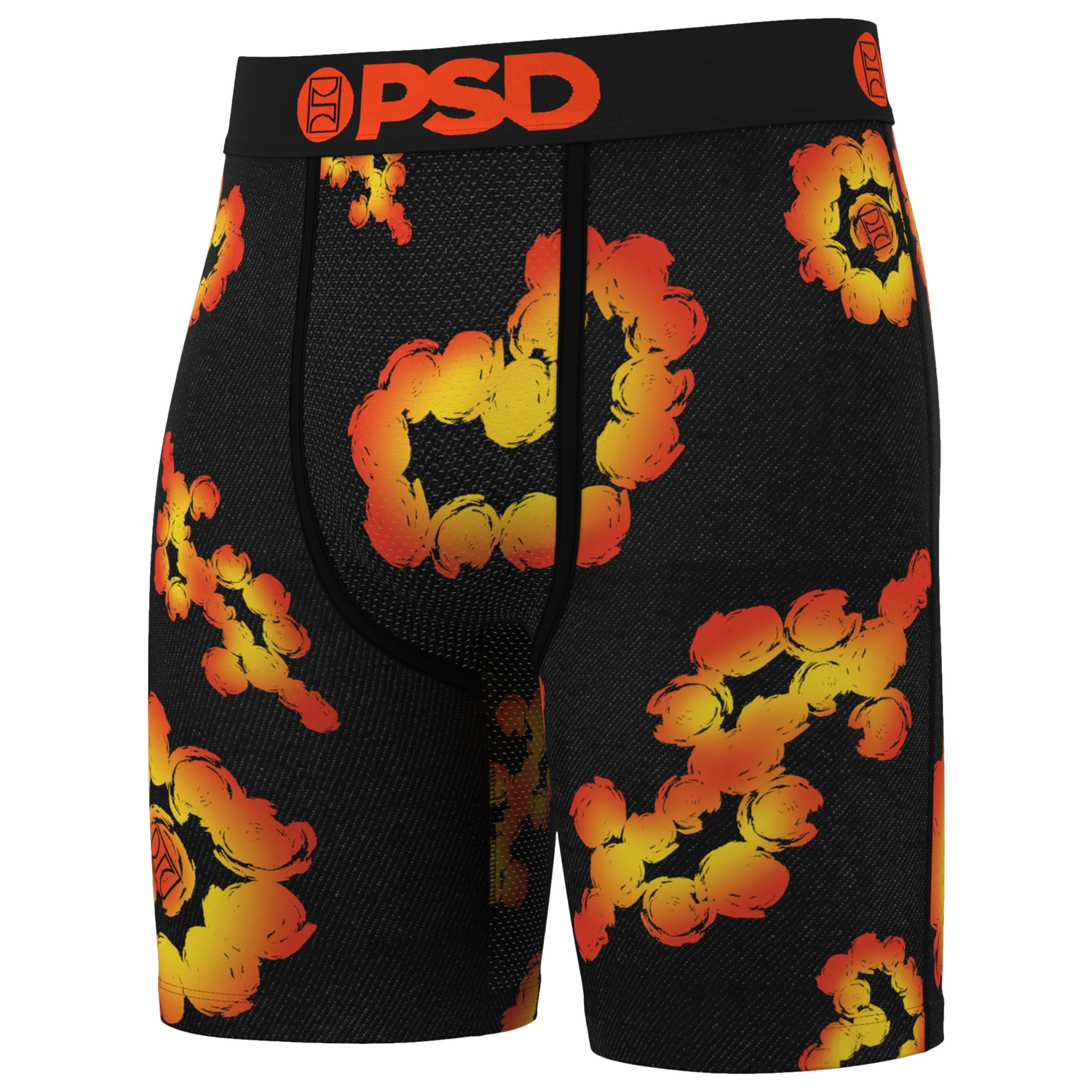 PSD Cloud Flares Underwear - Men's - Black/Orange