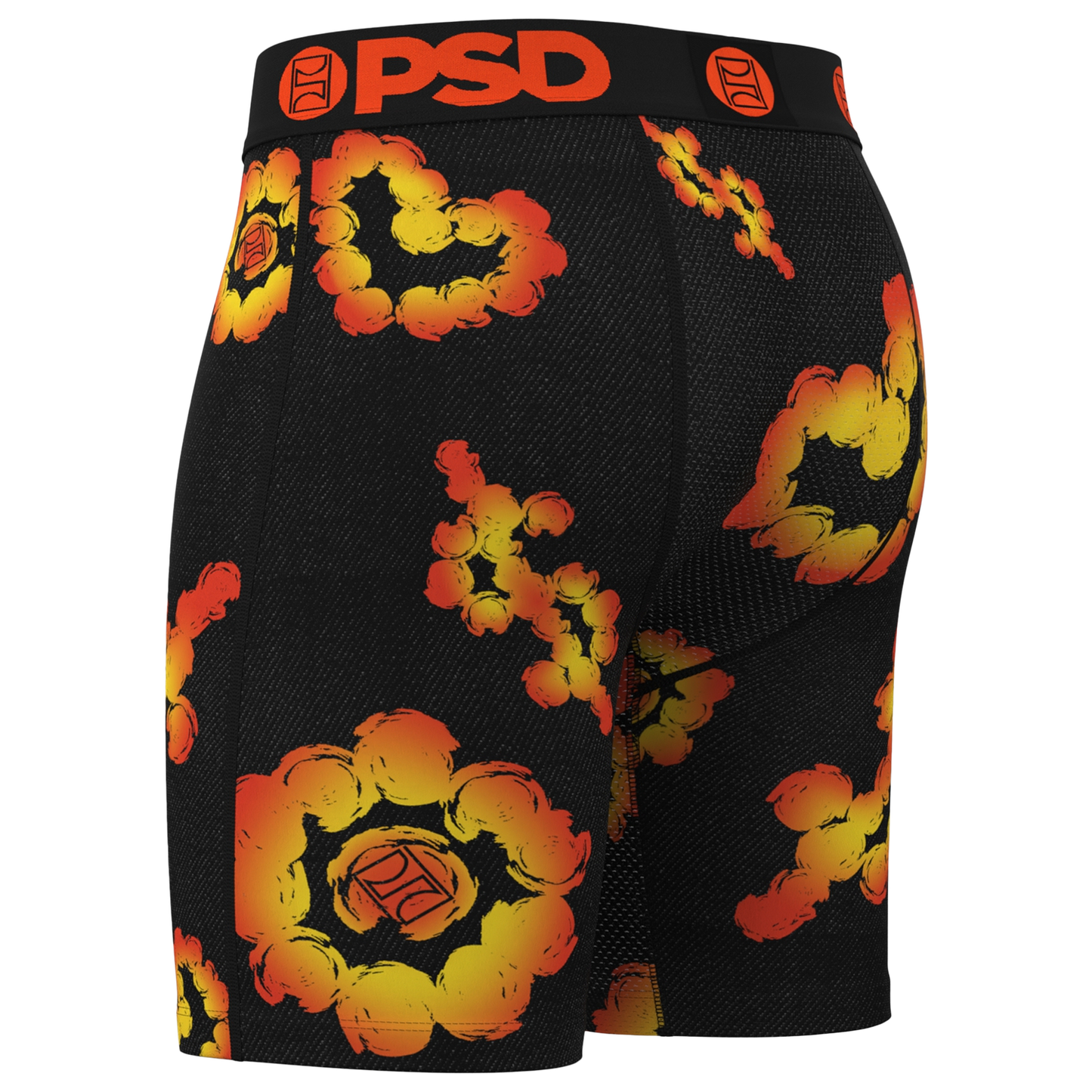 PSD Cloud Flares Underwear - Men's - Black/Orange