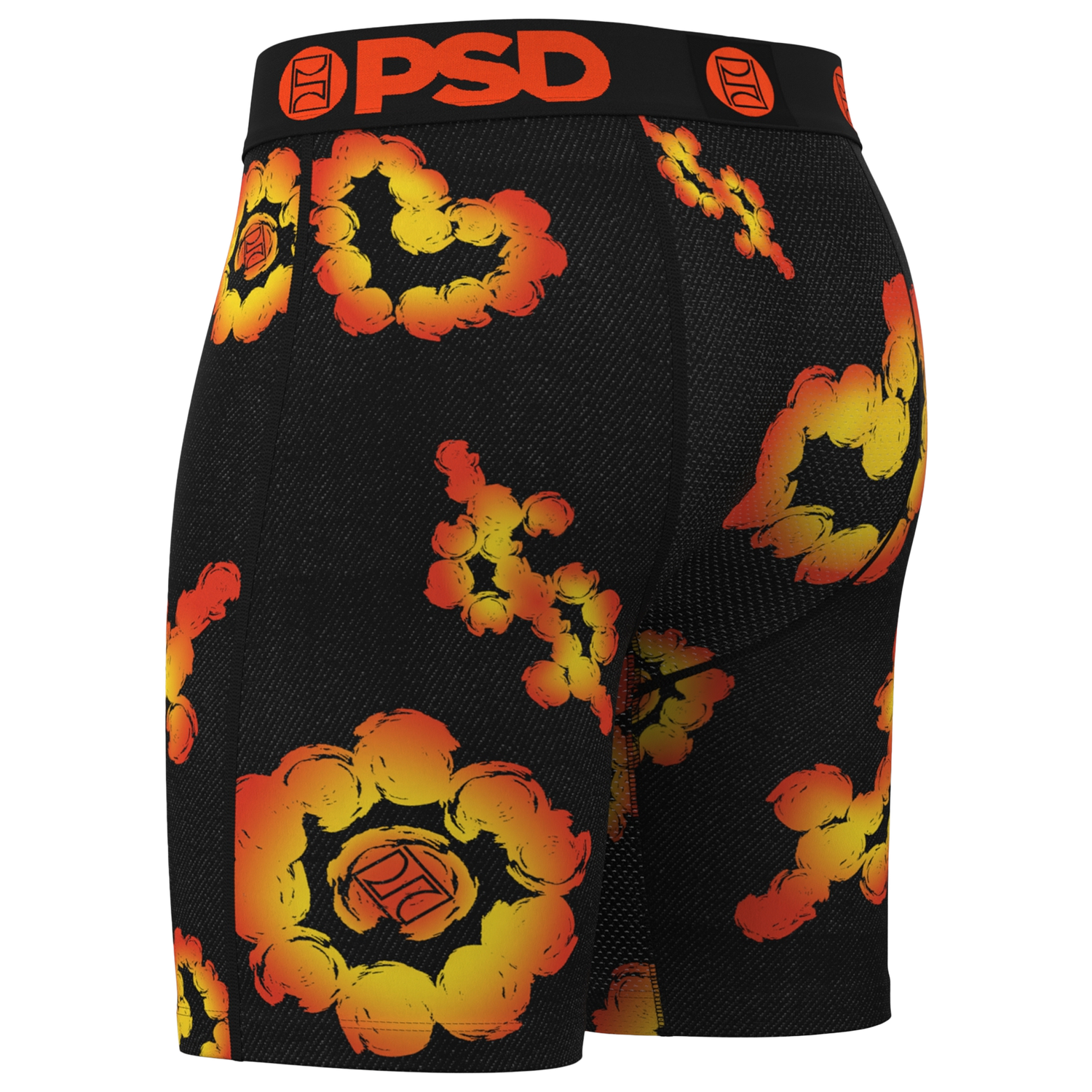 PSD Cloud Flares Underwear - Men's - Black/Orange