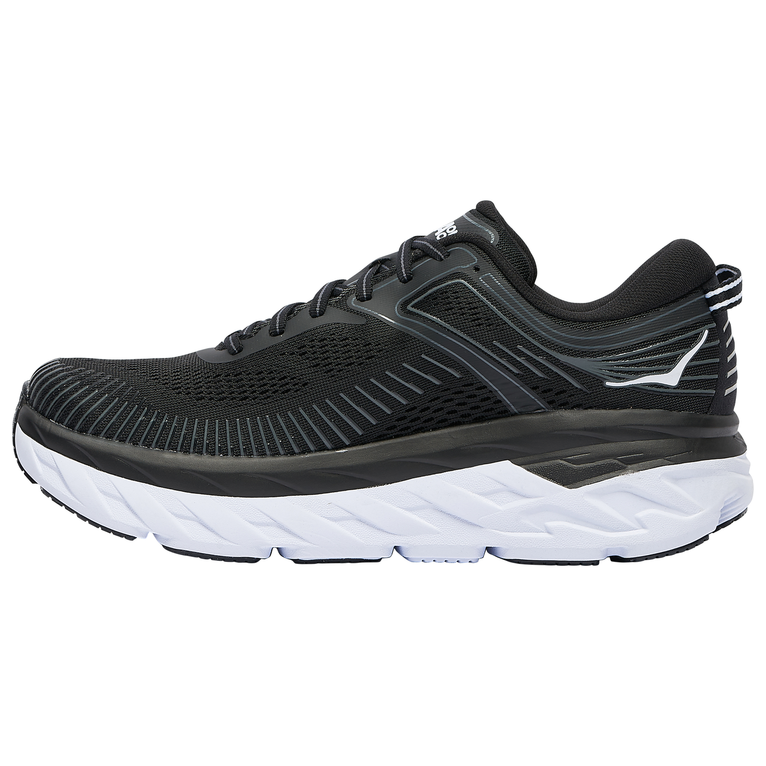 HOKA Bondi 7 - Men's - Black/White