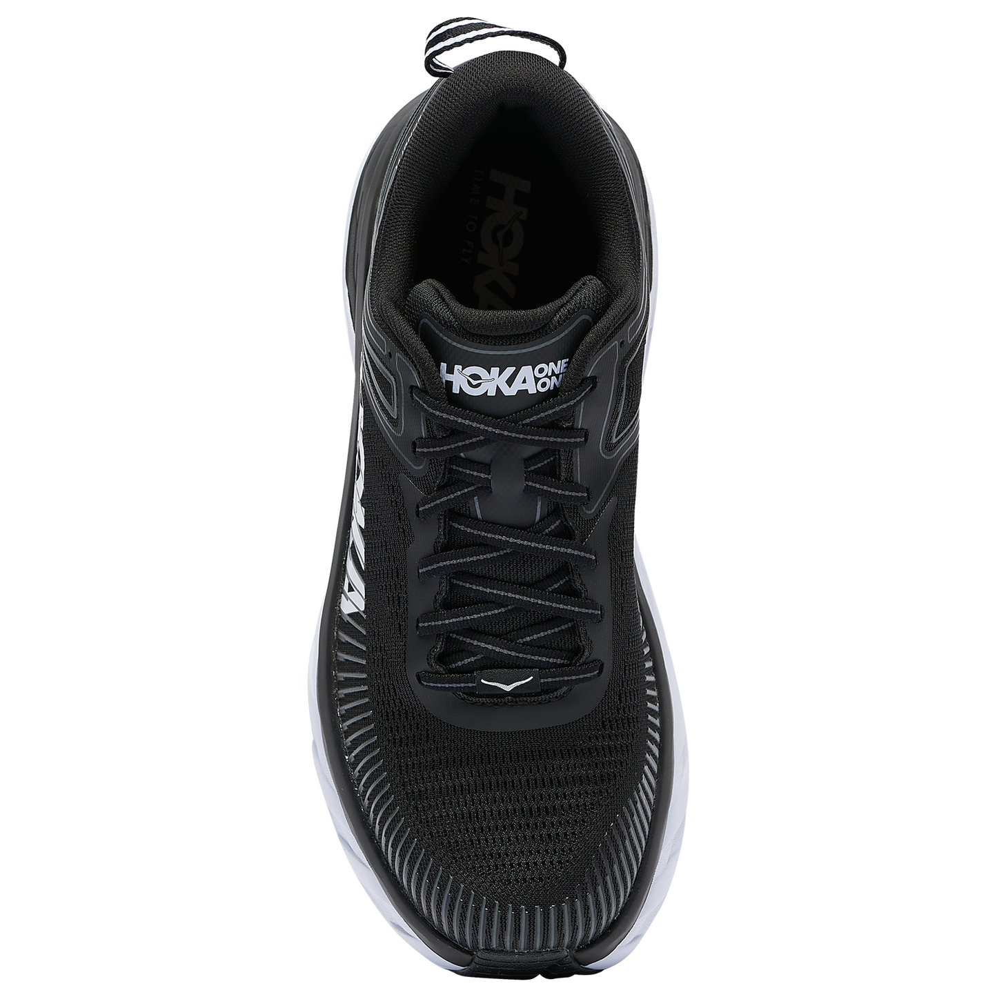 HOKA Bondi 7 - Men's - Black/White