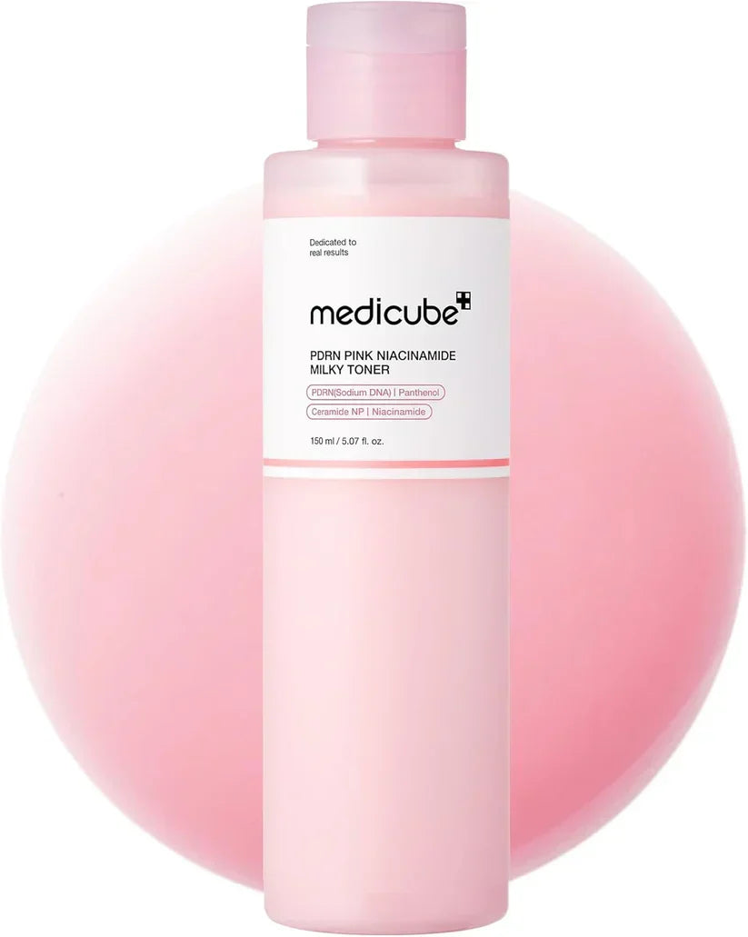 MEDICUBE - PDRN Pink Niacinamide Milky Toner - Dewy Radiance Hydration | 150ml