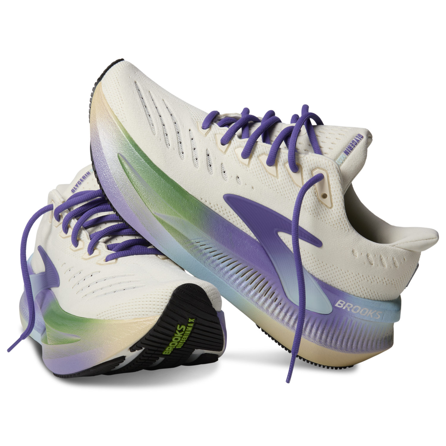 Brooks Glycerin Max 2 - Women's - Tan/Purple/Green
