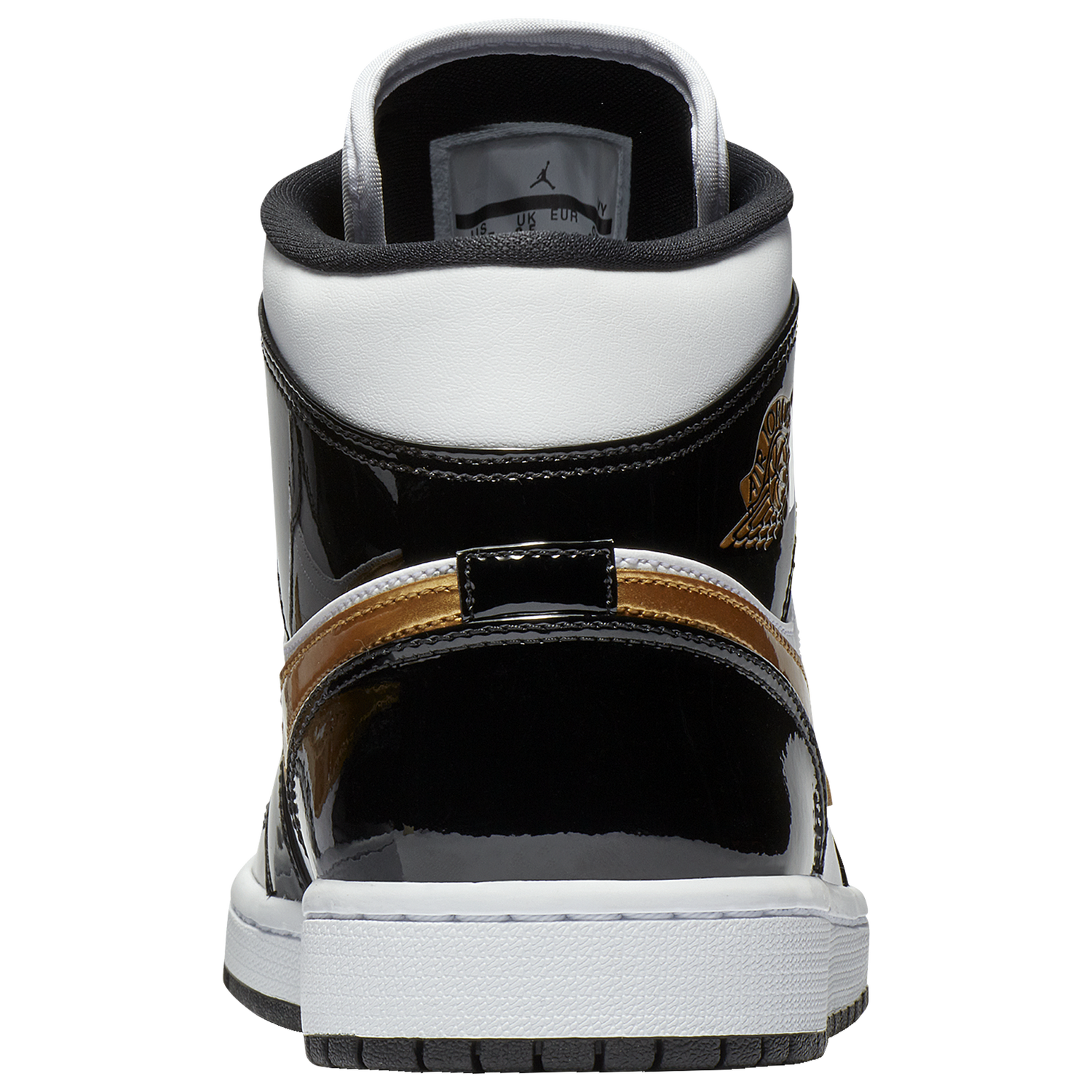 Jordan AJ 1 Mid SE - Men's - Metallic Gold/White/Black
