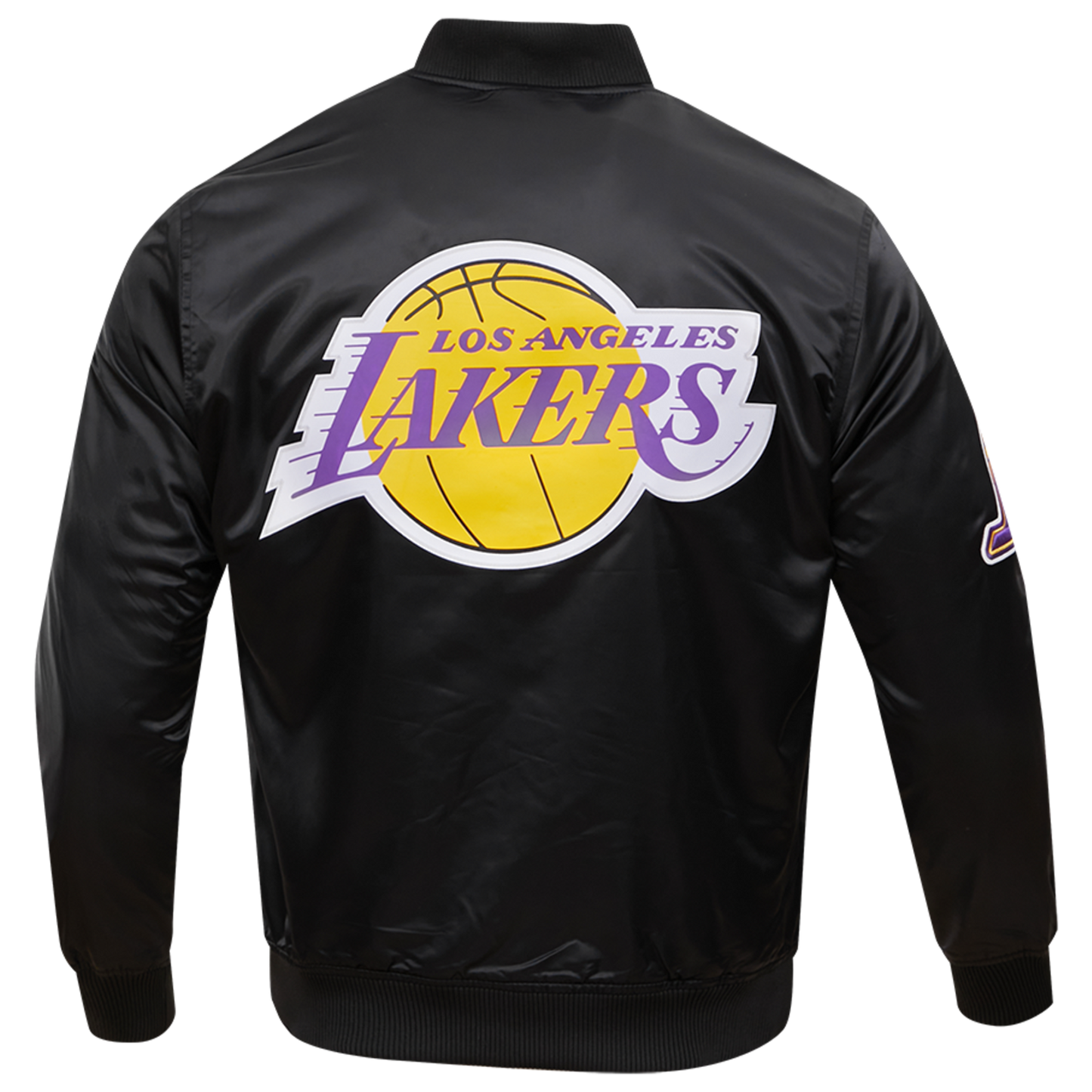 Pro Standard Lakers Big Logo Satin Jacket - Men's - Black