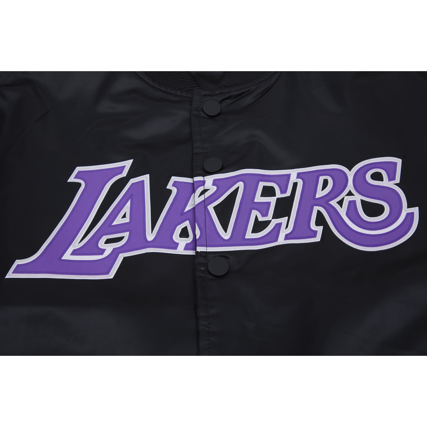 Pro Standard Lakers Big Logo Satin Jacket - Men's - Black
