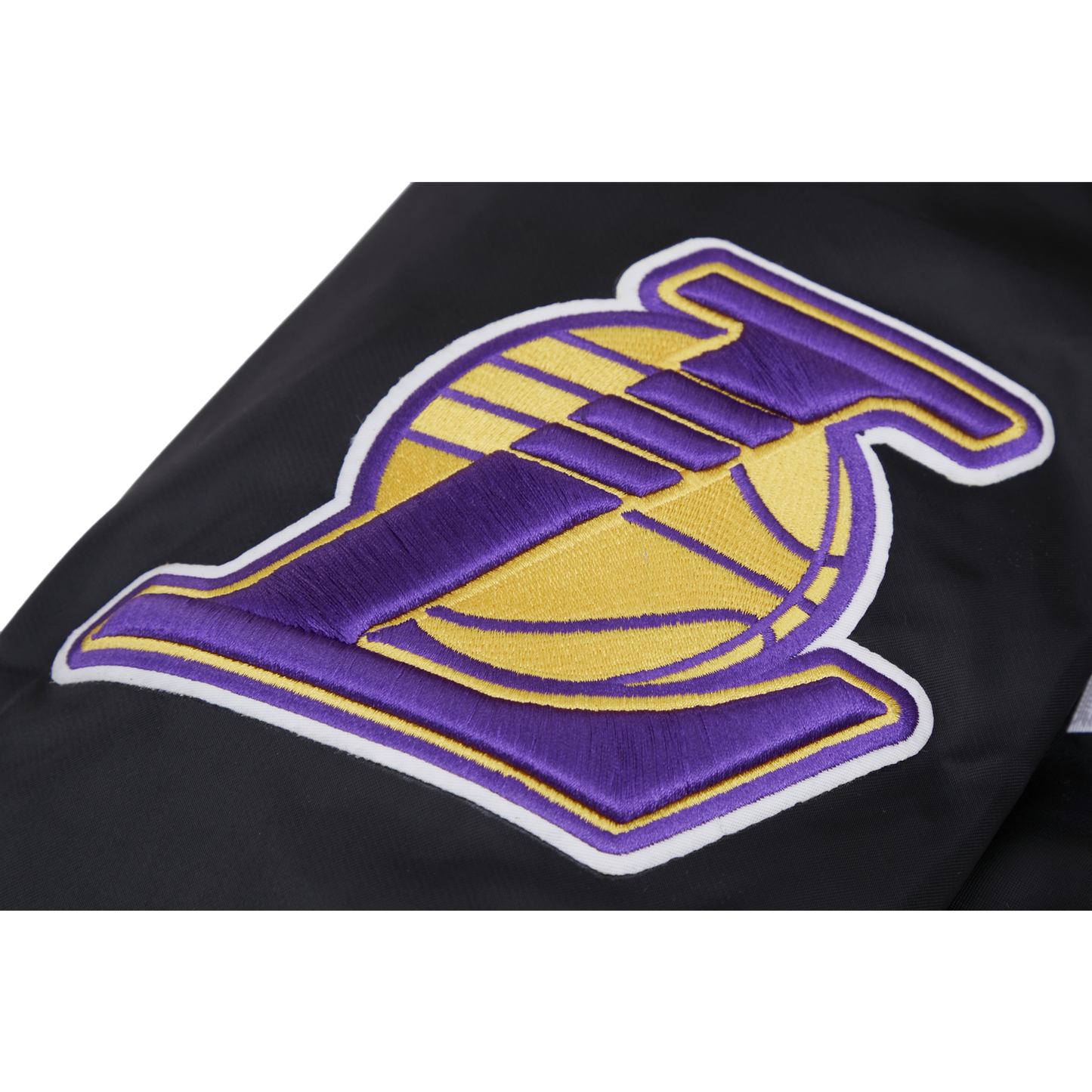 Pro Standard Lakers Big Logo Satin Jacket - Men's - Black