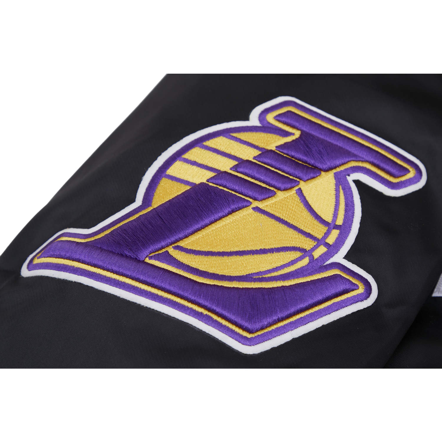 Pro Standard Lakers Big Logo Satin Jacket - Men's - Black