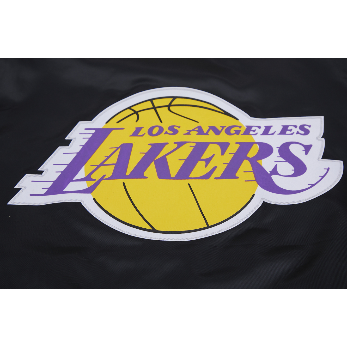 Pro Standard Lakers Big Logo Satin Jacket - Men's - Black