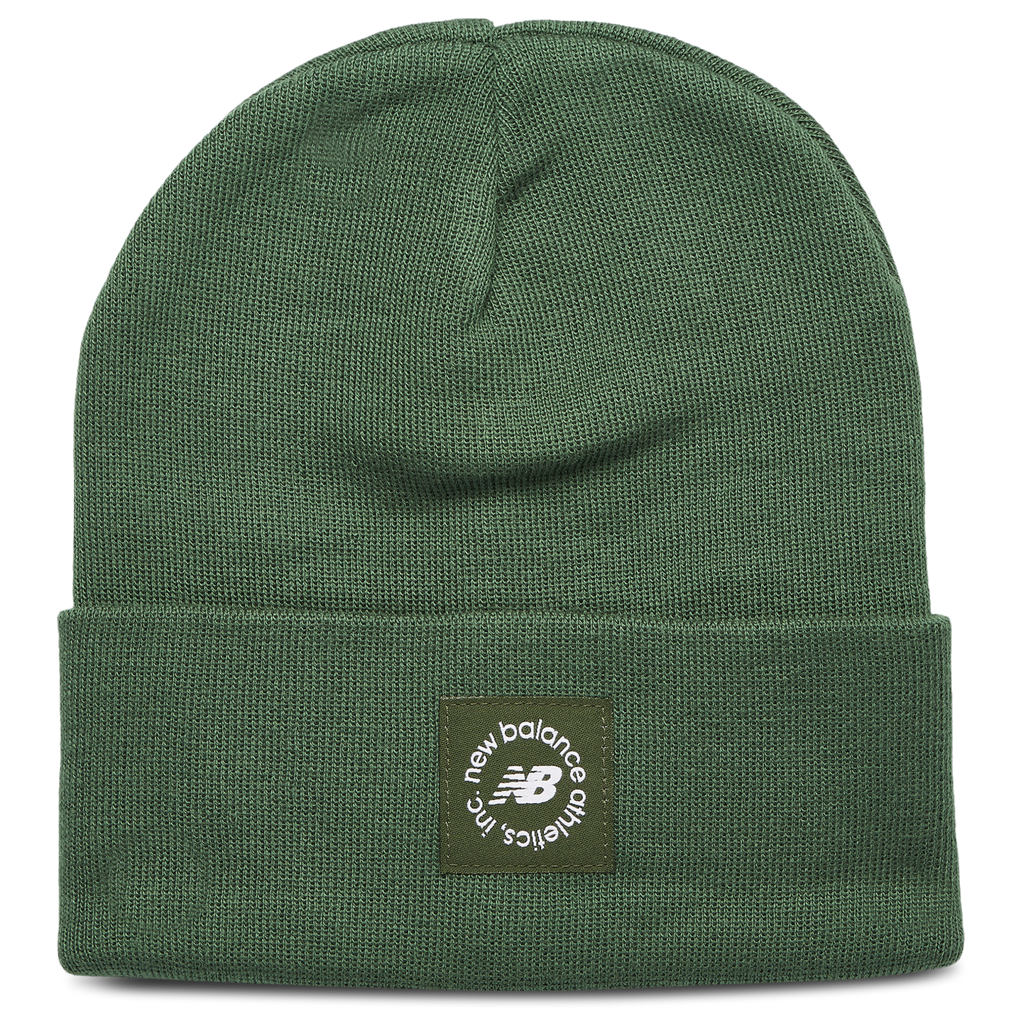 New Balance Circle Graphic Knit Cuffed Beanie - Men's - Green/Green