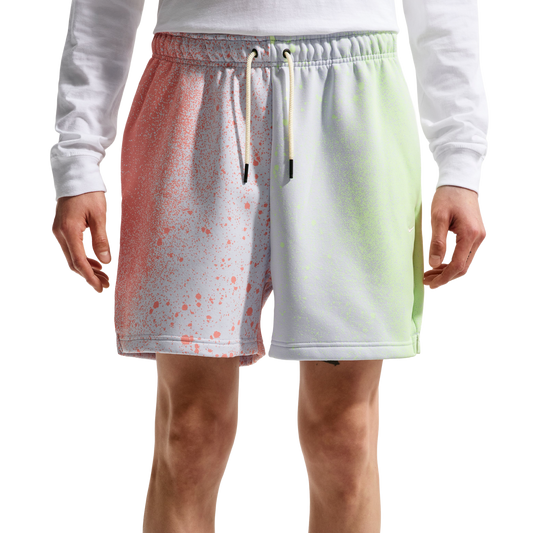 Nike Hours TF Standard Issue Fleece 5" Shorts - Men's - Orange Pulse/Barely Volt/Grey