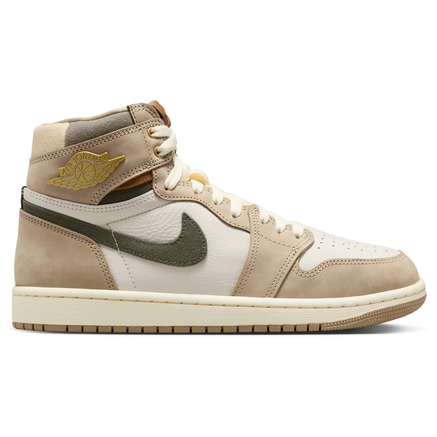 Jordan AJ 1 High - Women's - Brown/White