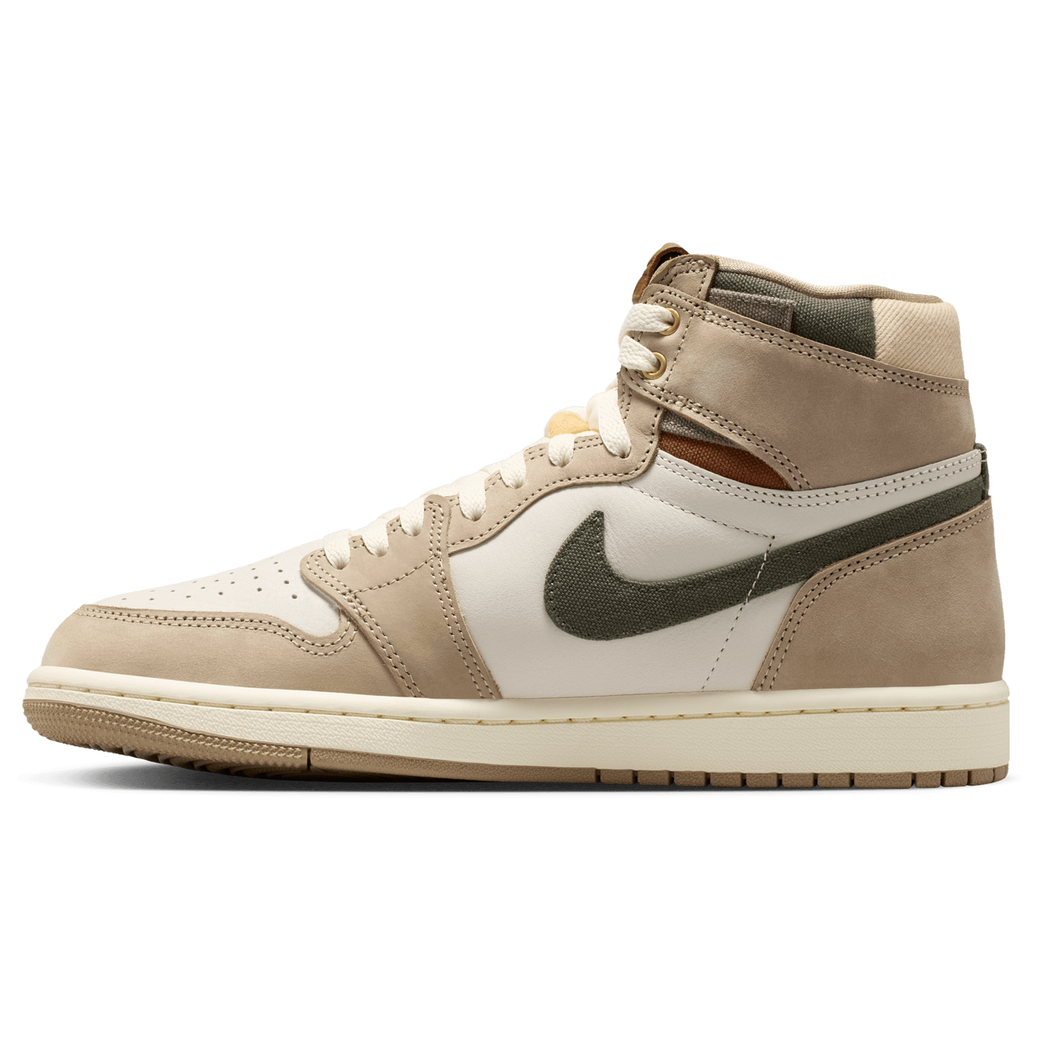 Jordan AJ 1 High - Women's - Brown/White