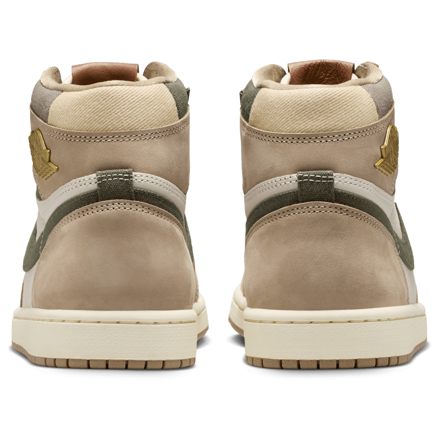 Jordan AJ 1 High - Women's - Brown/White
