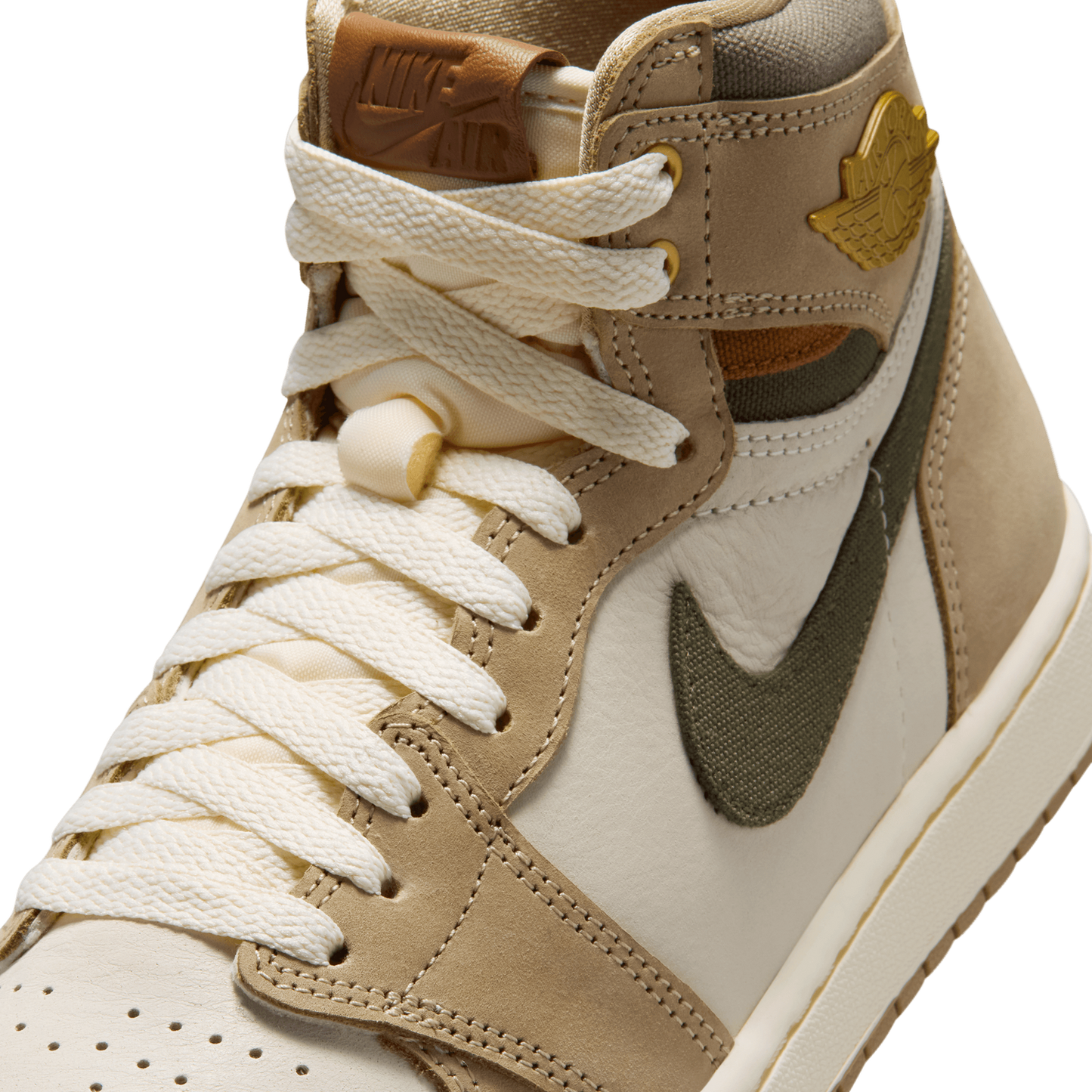 Jordan AJ 1 High - Women's - Brown/White