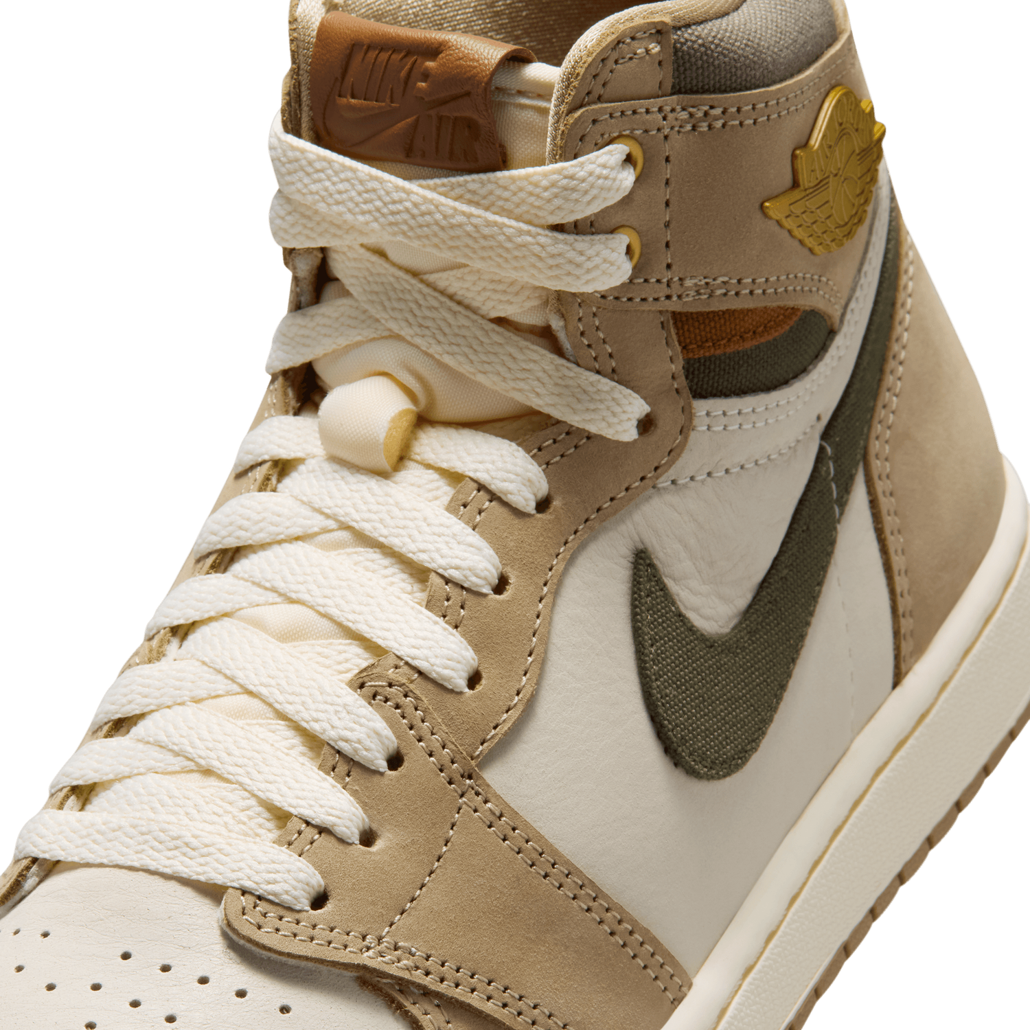 Jordan AJ 1 High - Women's - Brown/White