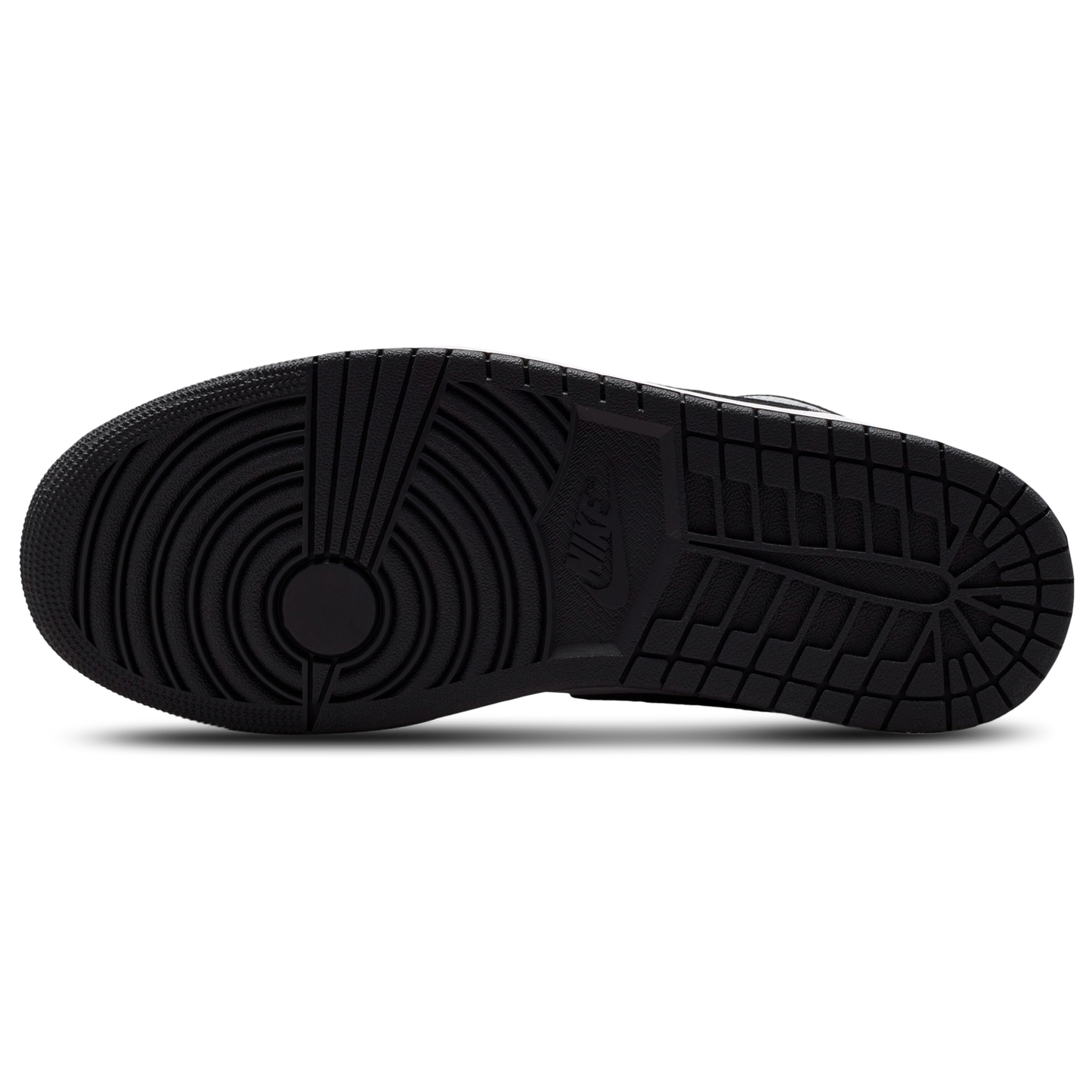 Jordan AJ 1 Low - Men's - White/Black/Lt Smoke Gray