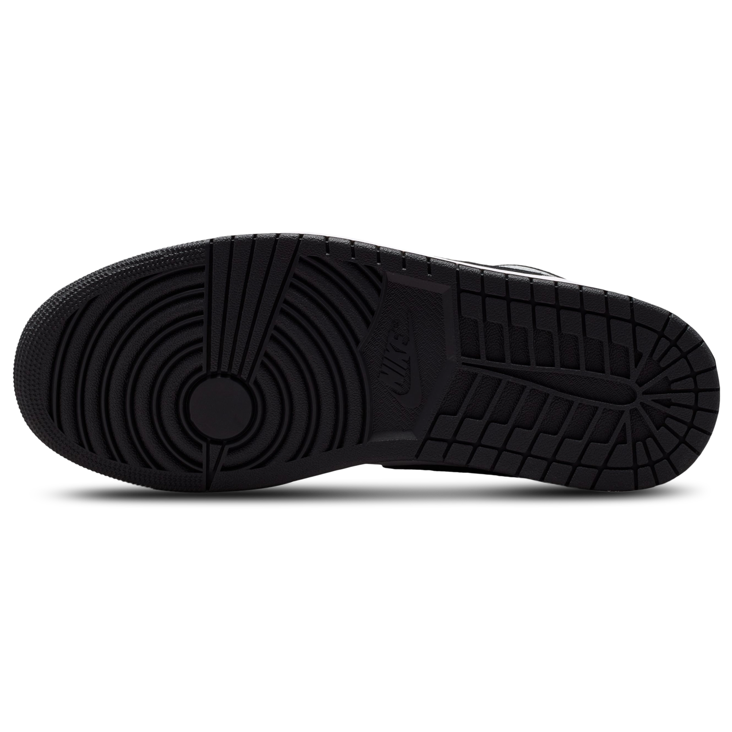 Jordan AJ 1 Low - Men's - White/Black/Lt Smoke Gray