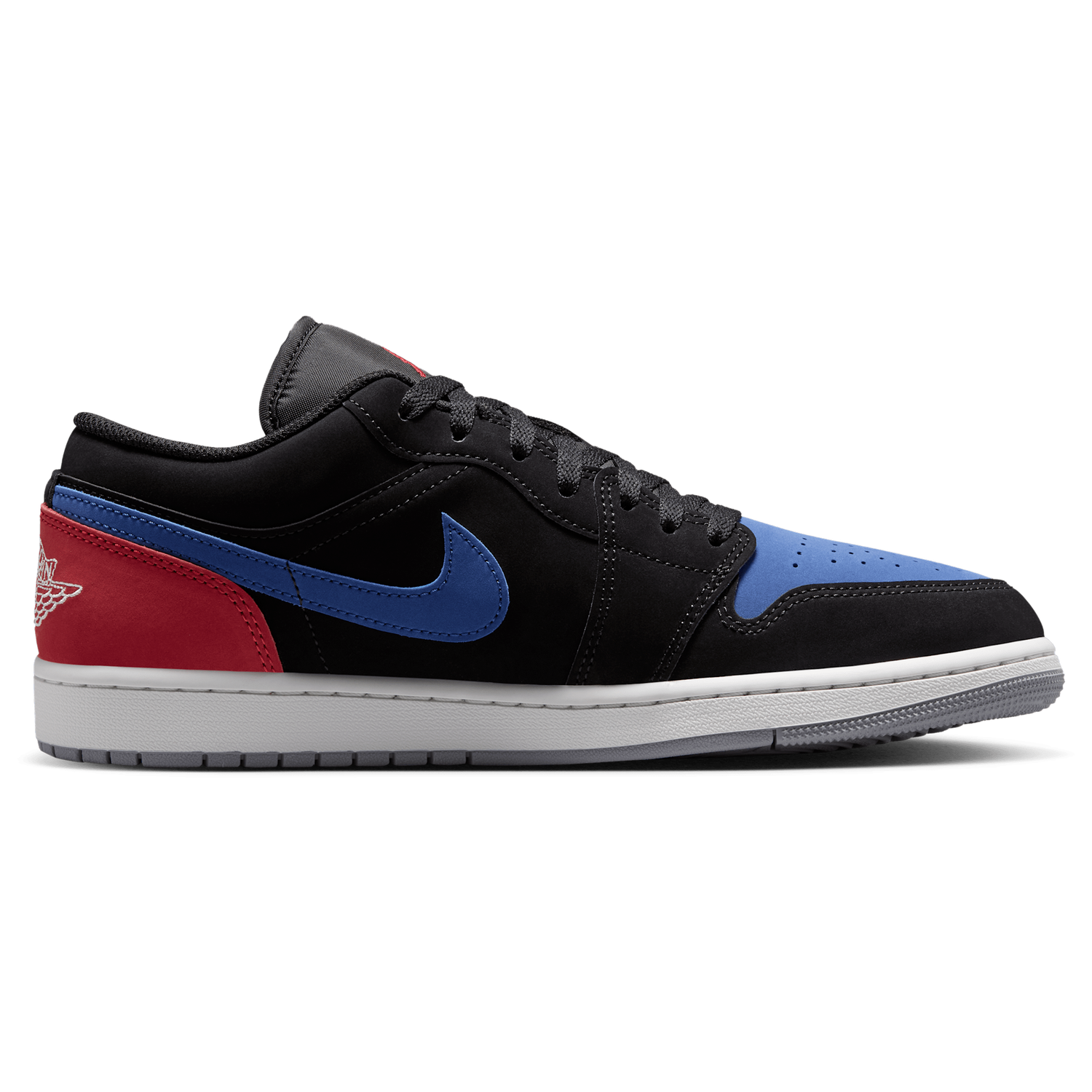 Jordan AJ 1 Low - Men's - Black/Summit White/True Blue