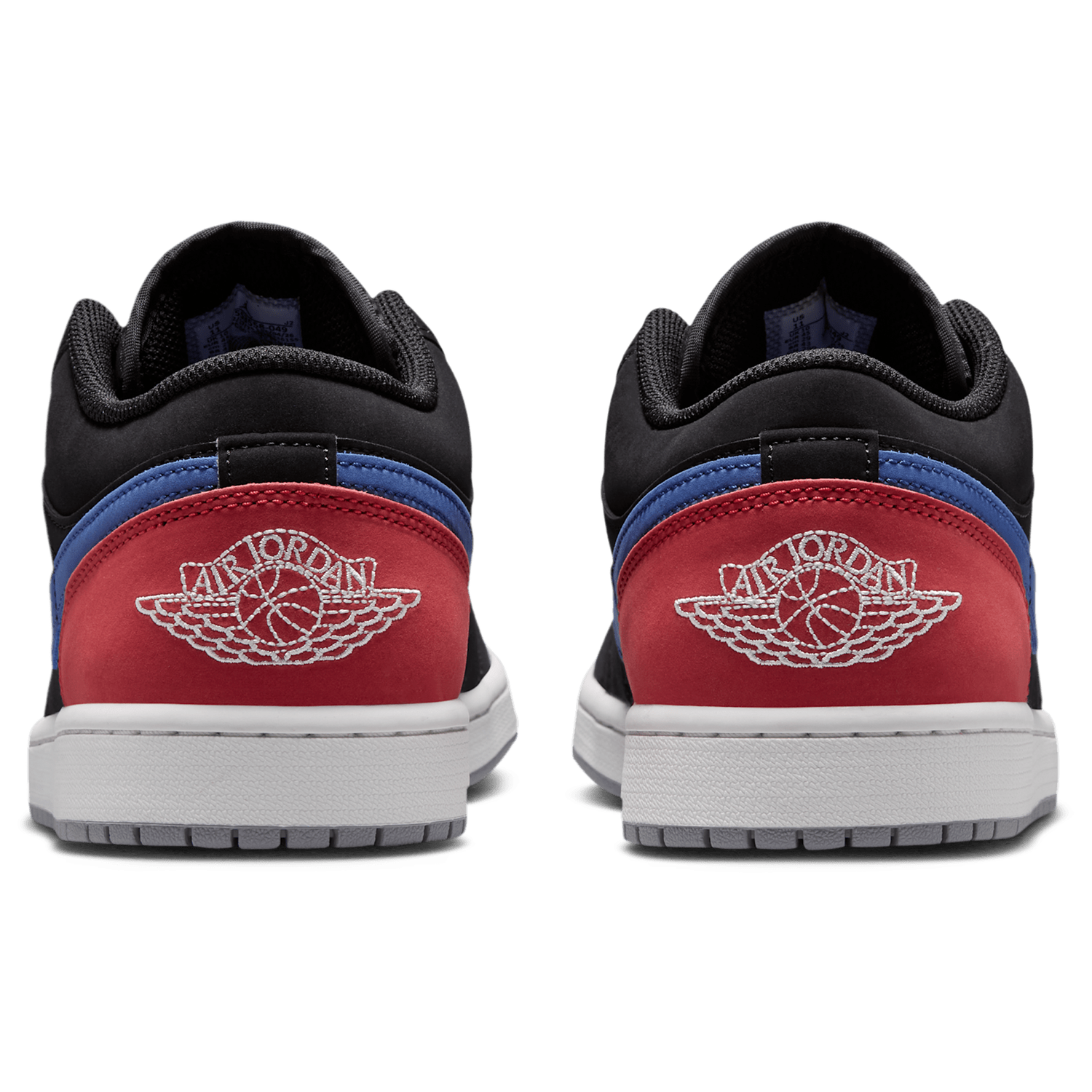 Jordan AJ 1 Low - Men's - Black/Summit White/True Blue