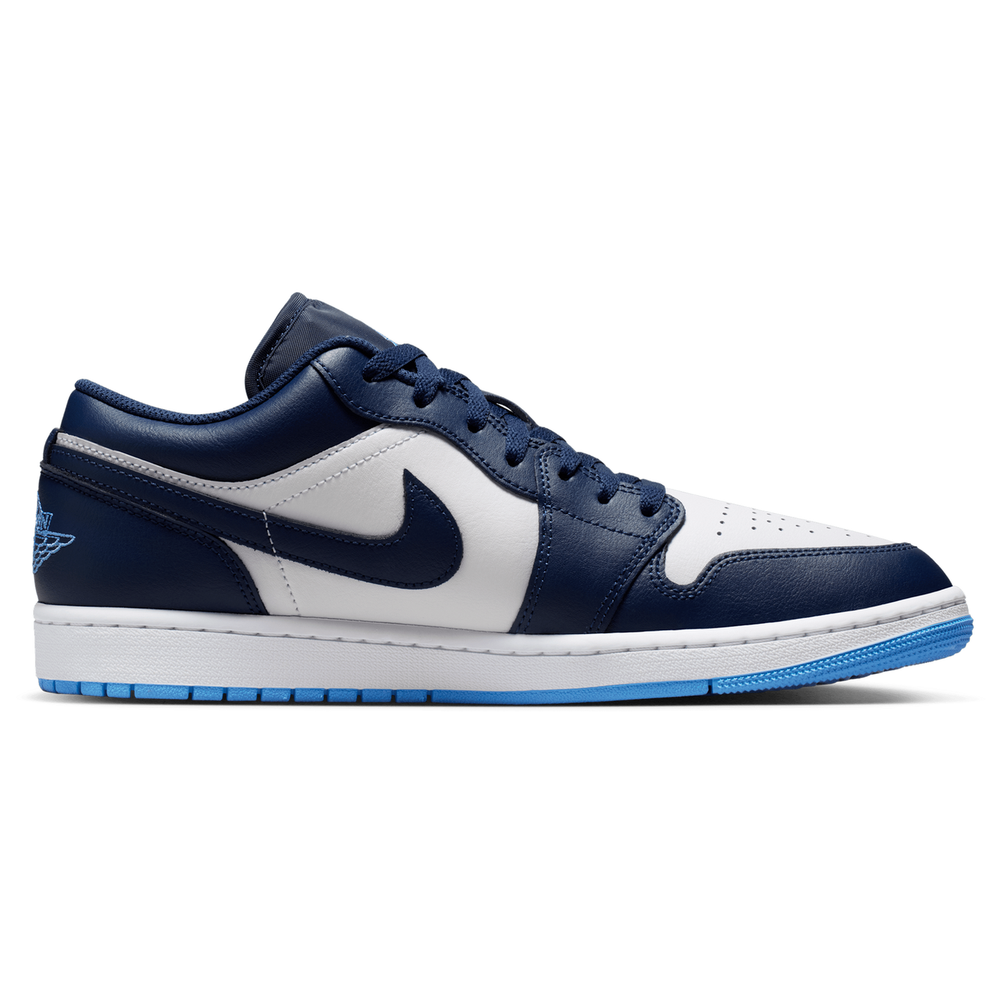 Jordan AJ 1 Low - Men's - Midnight Navy/White/Univ Blue