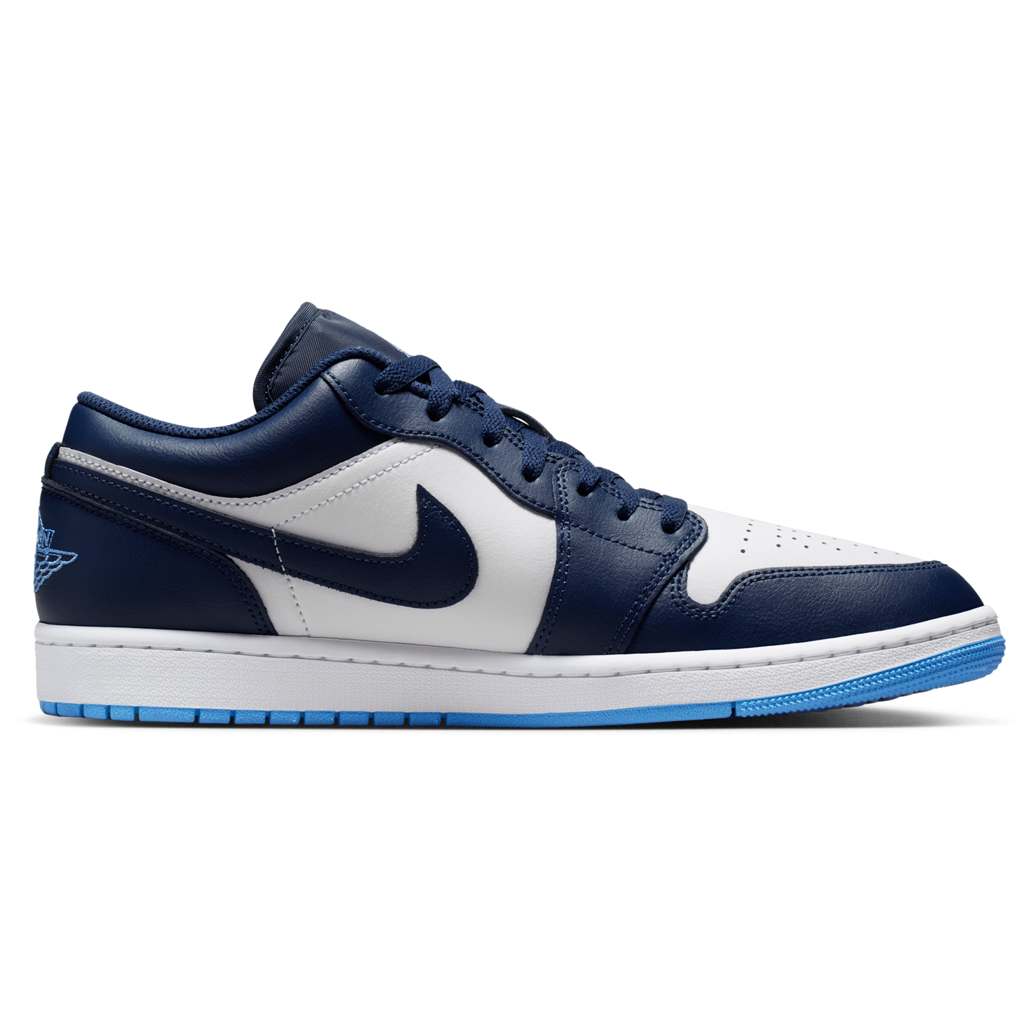 Jordan AJ 1 Low - Men's - Midnight Navy/White/Univ Blue