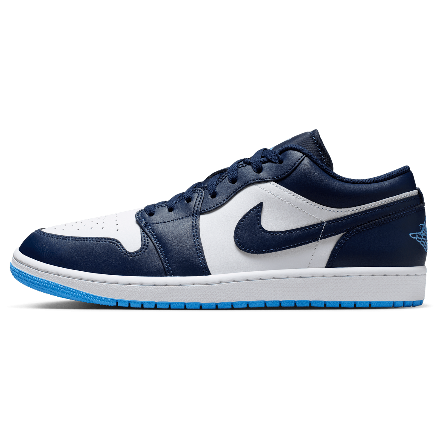 Jordan AJ 1 Low - Men's - Midnight Navy/White/Univ Blue