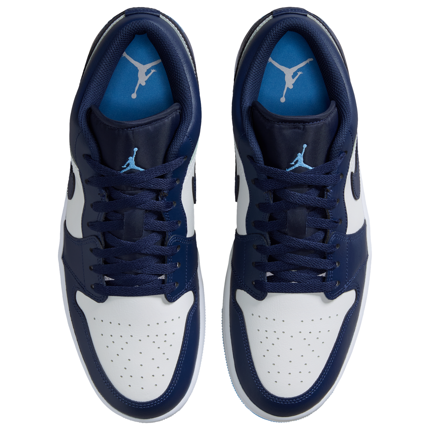 Jordan AJ 1 Low - Men's - Midnight Navy/White/Univ Blue