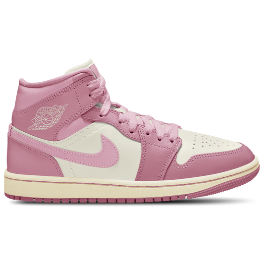 Jordan AJ 1 Mid - Women's - Pink/White