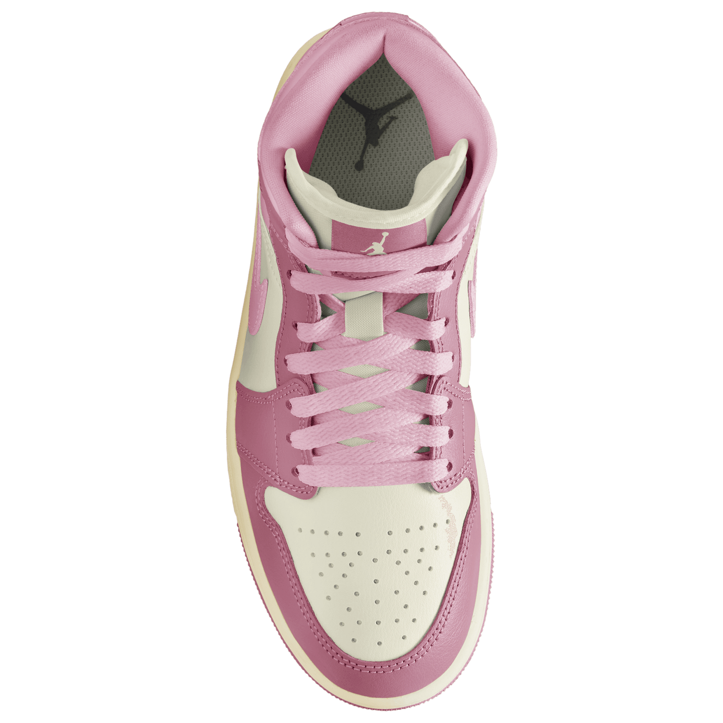 Jordan AJ 1 Mid - Women's - Pink/White