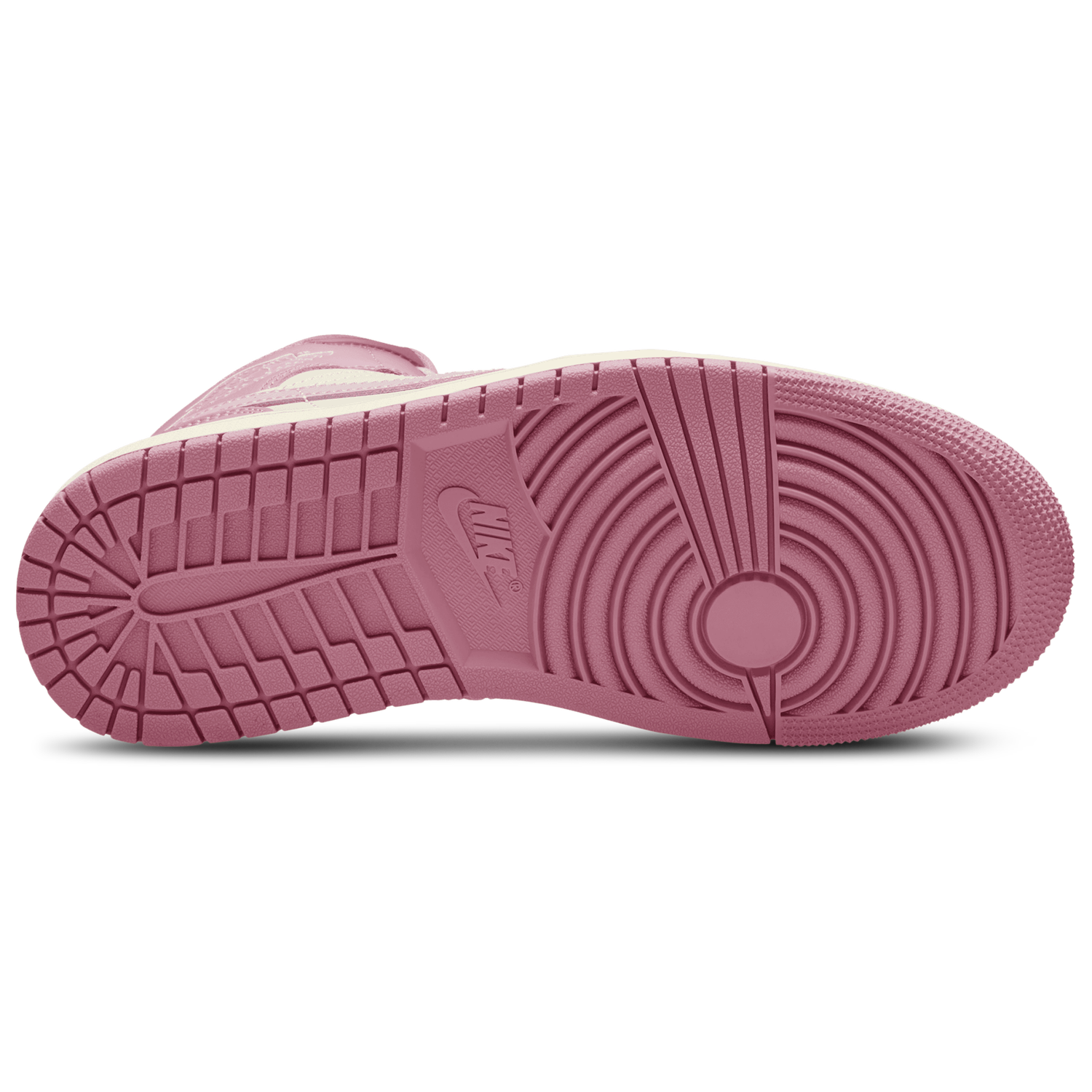 Jordan AJ 1 Mid - Women's - Pink/White