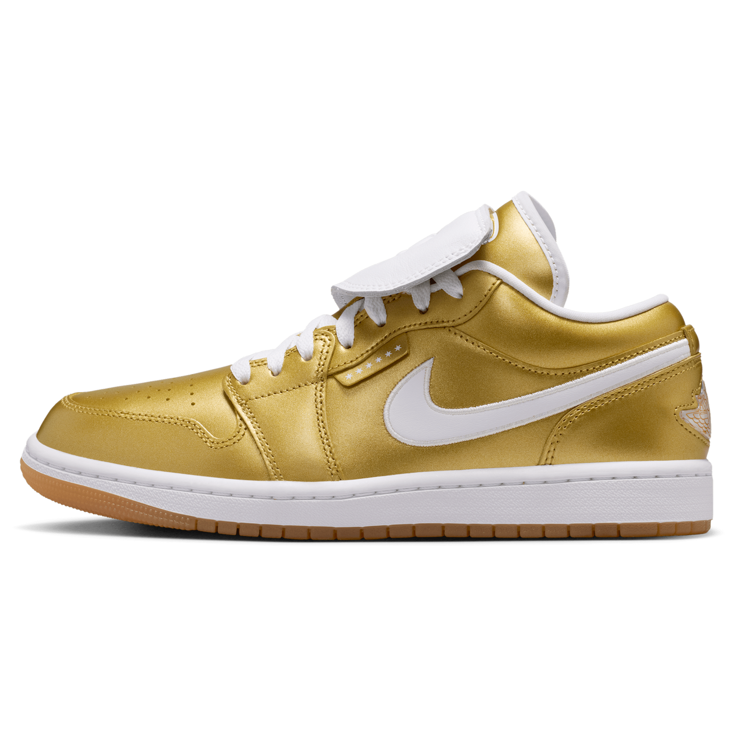 Jordan AJ 1 Low - Women's - Gold/White