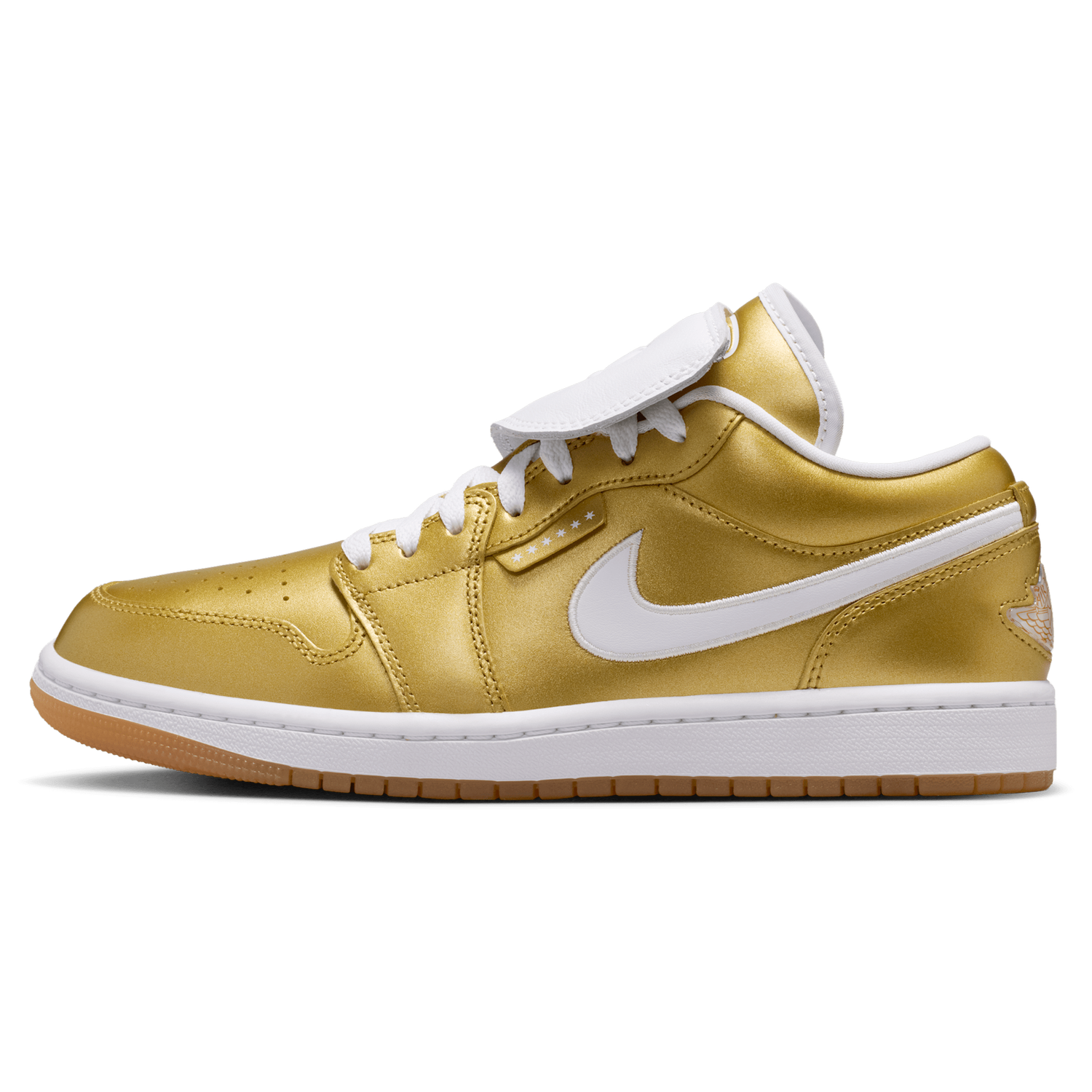 Jordan AJ 1 Low - Women's - Gold/White