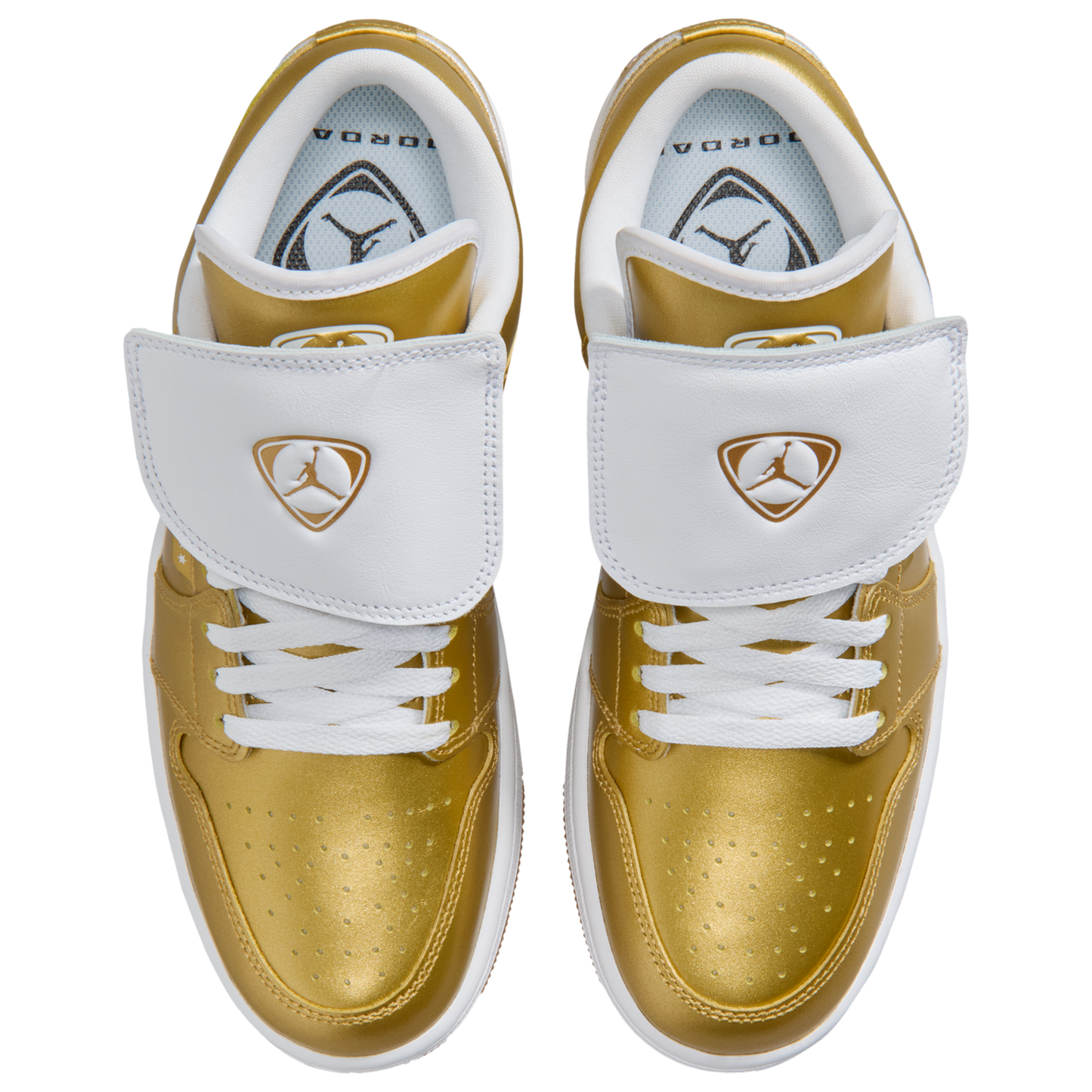 Jordan AJ 1 Low - Women's - Gold/White