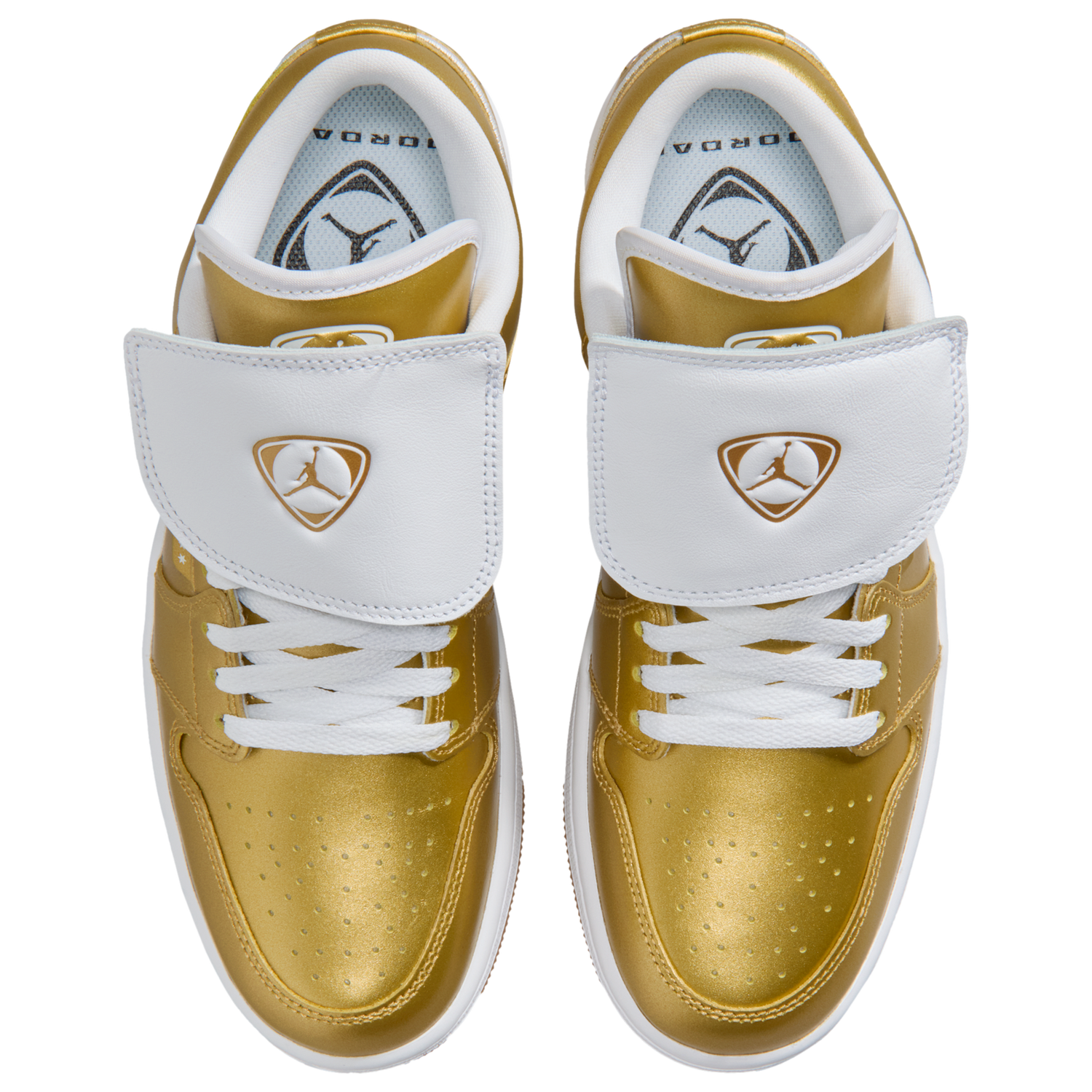 Jordan AJ 1 Low - Women's - Gold/White