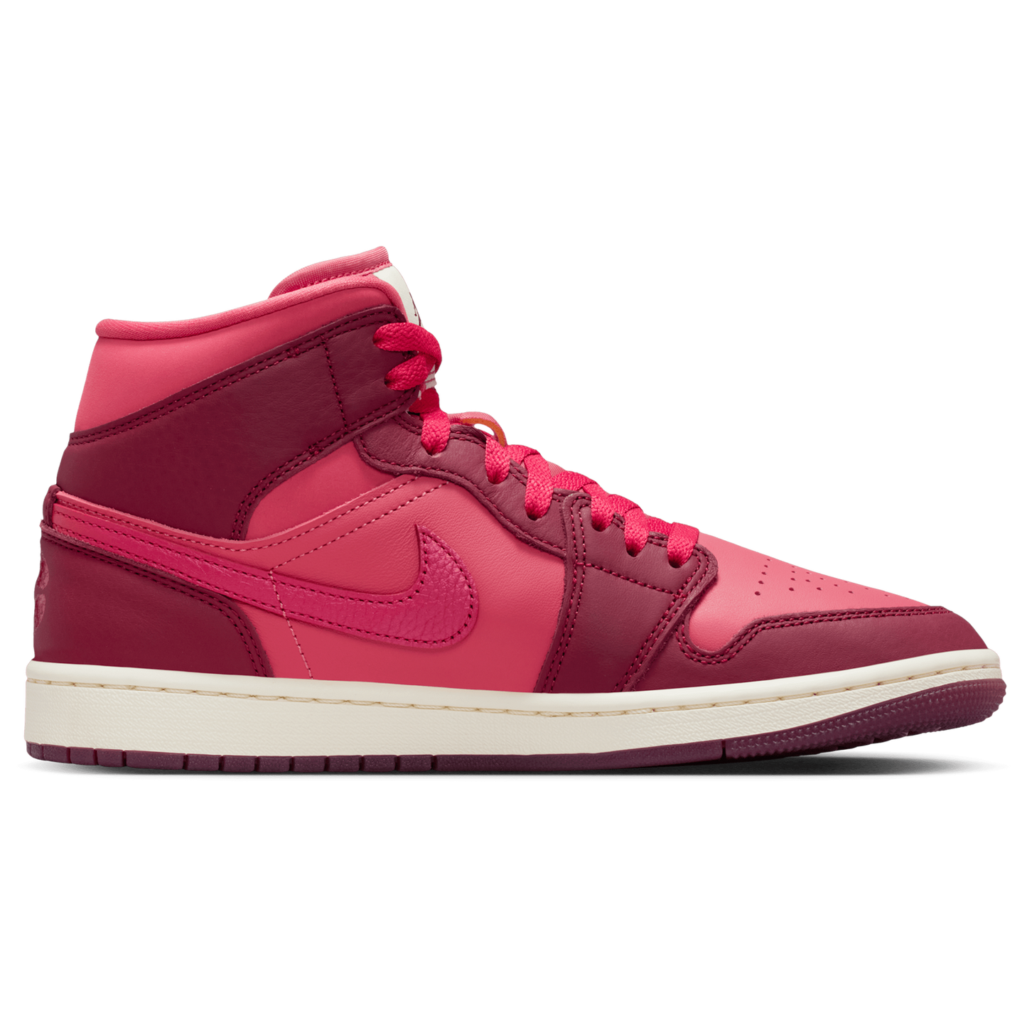 Jordan AJ 1 Mid SE - Women's - Red/Red